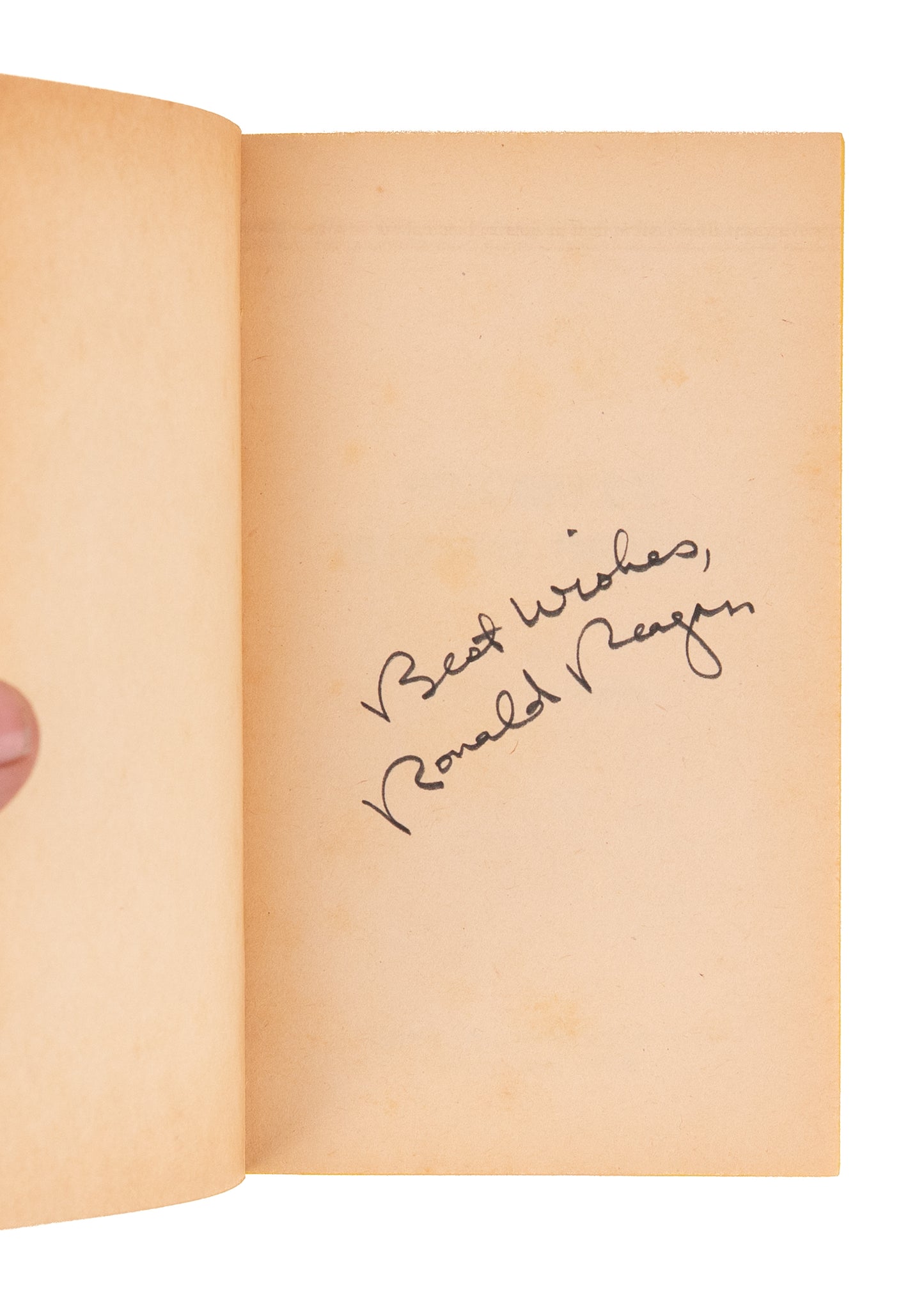 1976 RONALD REAGAN. Sincerely, Ronald Reagan. First Edition, Signed w/Campaign Extras.