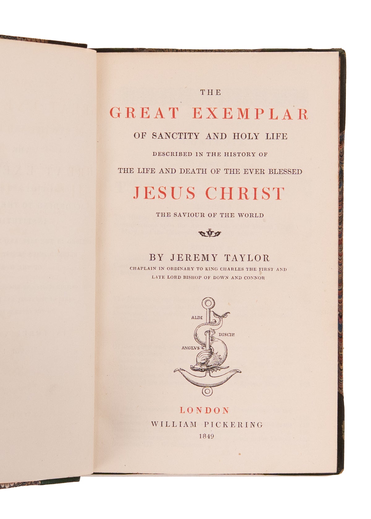 The Great Example 1849 JEREMY TAYLOR. The Great Example. The Life and Death of Jesus Chr ...