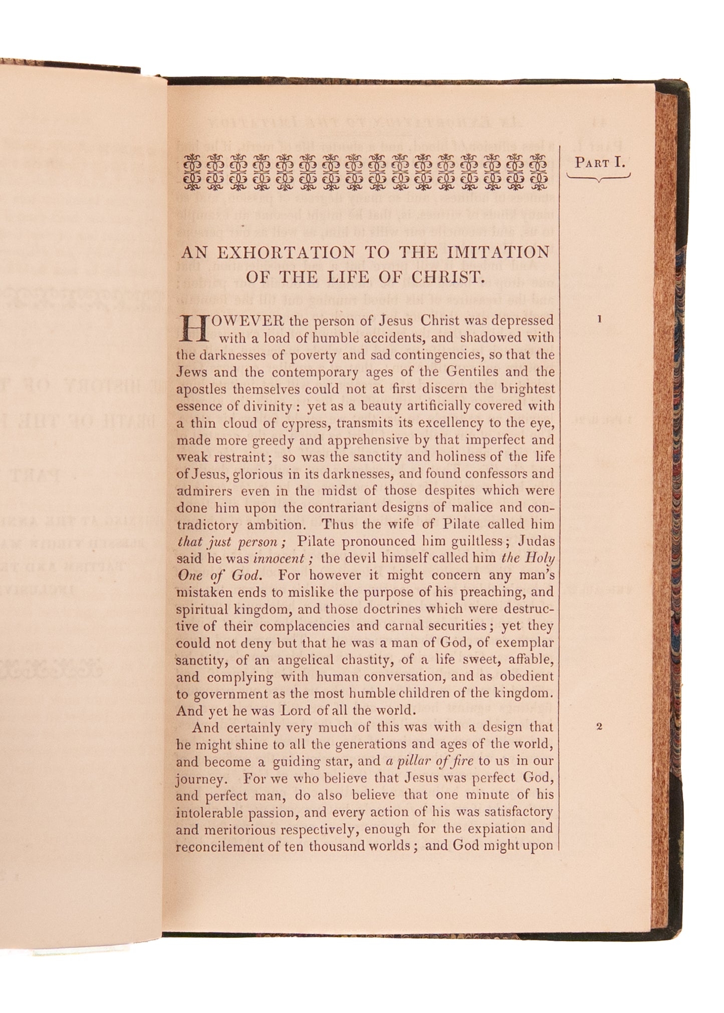 1849 JEREMY TAYLOR. The Great Example. The Life and Death of Jesus Christ. Charming Leather Set.
