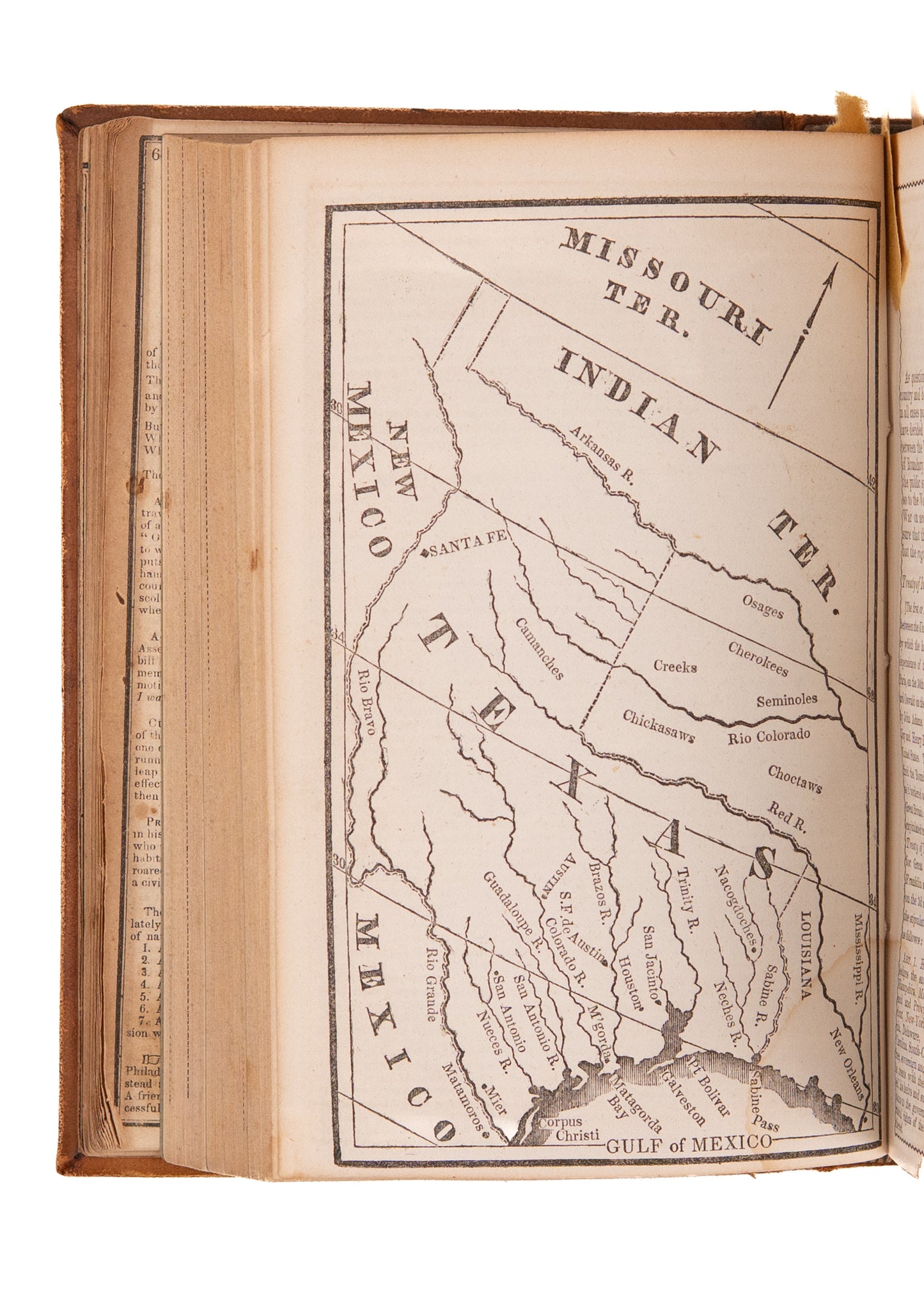 1843-1852 THE WHIG ALMANAC. Excellent Maps and Content on Oregon, Texas, Tariffs and Protectionism, &c.