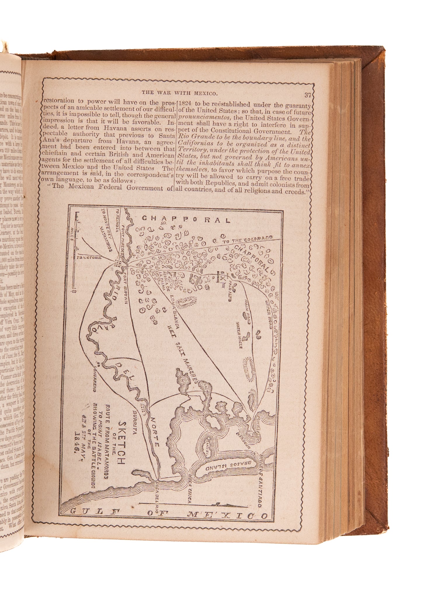 1843-1852 THE WHIG ALMANAC. Excellent Maps and Content on Oregon, Texas, Tariffs and Protectionism, &c.