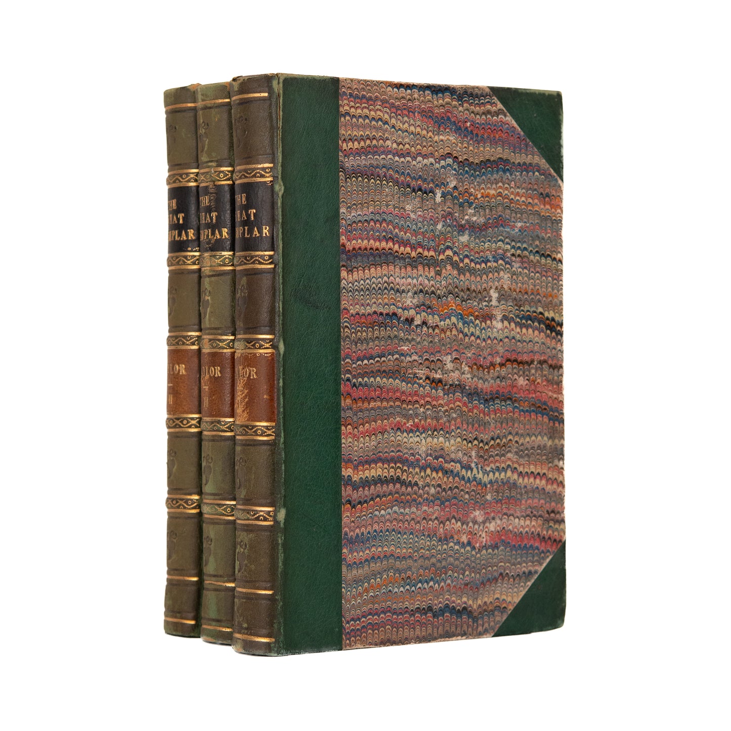 1849 JEREMY TAYLOR. The Great Example. The Life and Death of Jesus Christ. Charming Leather Set.