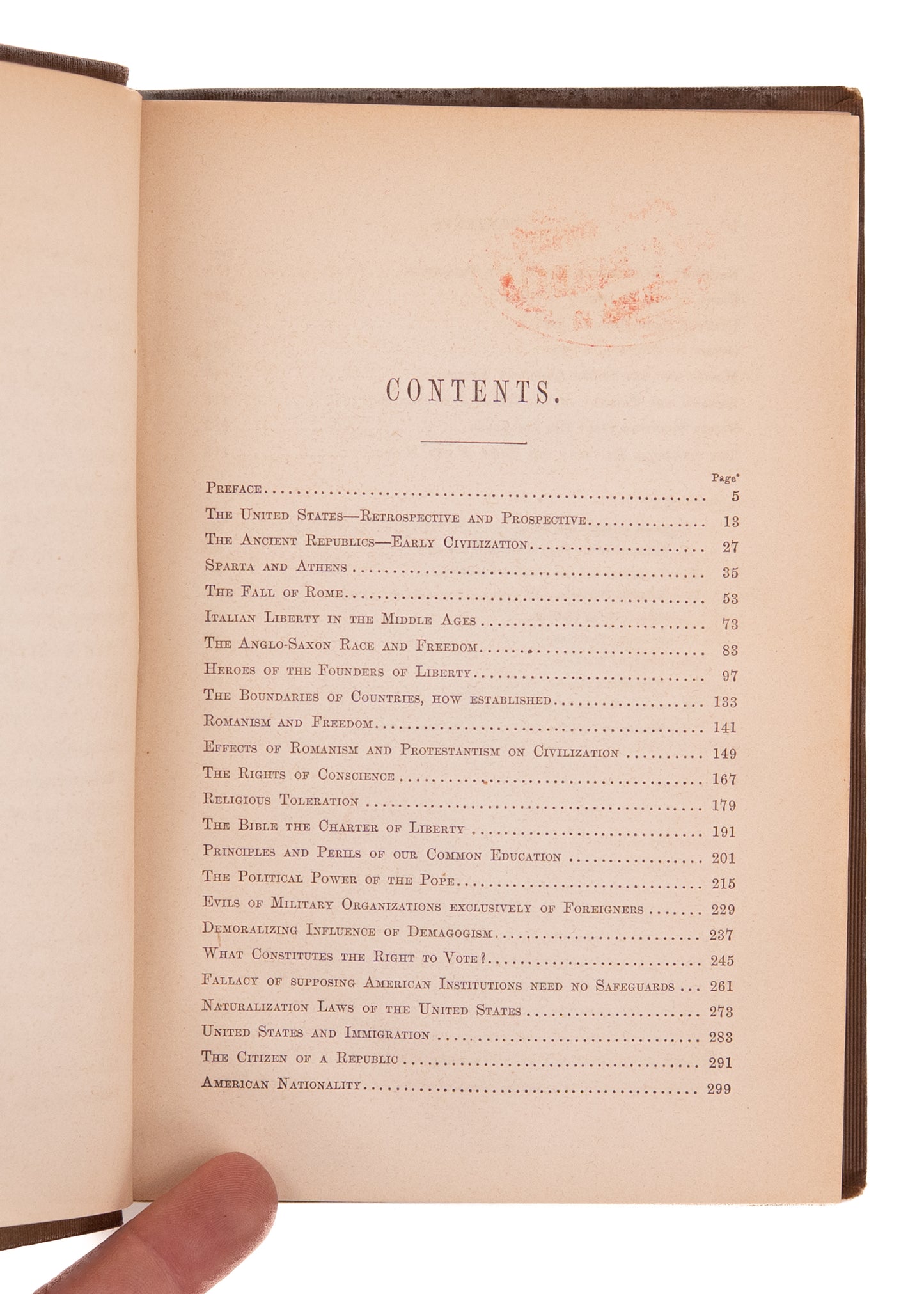 1855 A KNOW-NOTHING MANIFESTO. Rare Nativist Work Against Emigrant Suffrage, Catholics, and Naturalization.