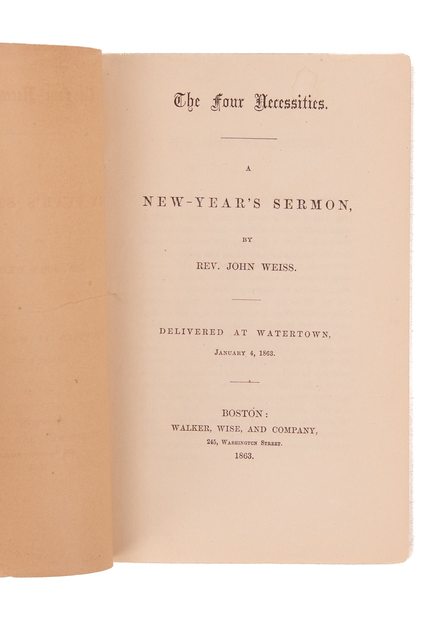 1863 EMANCIPATION PROCLAMATION. A New Year's Gift of 3,000,000 Enslaved Souls. Rare!