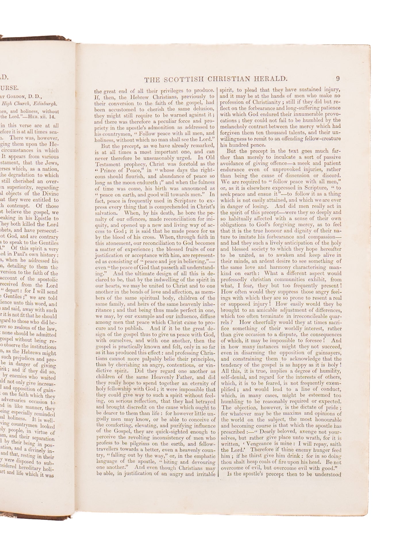 1836 SCOTTISH CHRISTIAN HERALD. Robert Murray M'Cheyne, Revivals, Lady Huntingdon & Great Awakening &c.