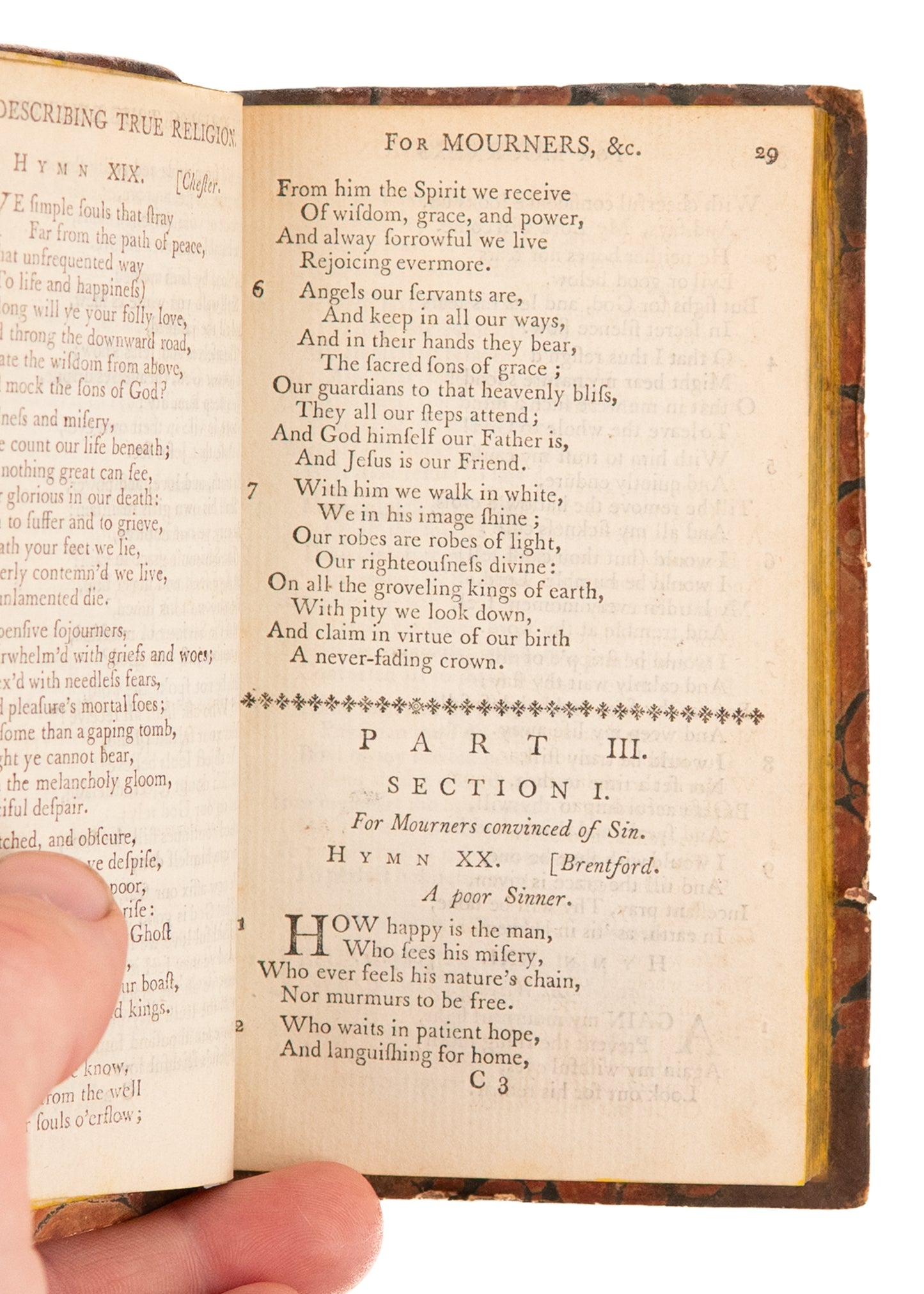 1785 JOHN WESLEY. True First Edition of Wesley's Pocket Hymn Book after Pirated Editions.