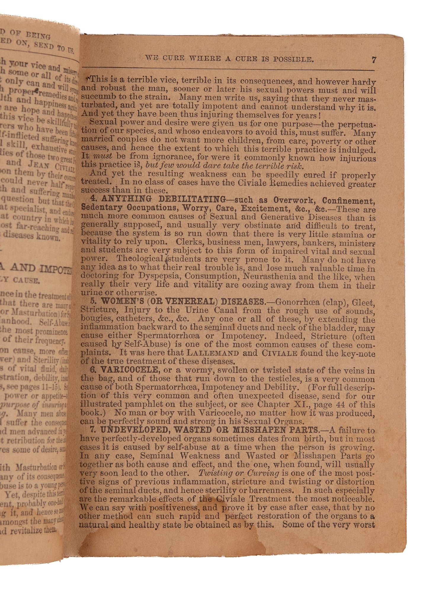 1886 URETHRAL CRAYONS. Manhood Restored! Before the Blue Pill, Behold, the Little Blue Crayon!