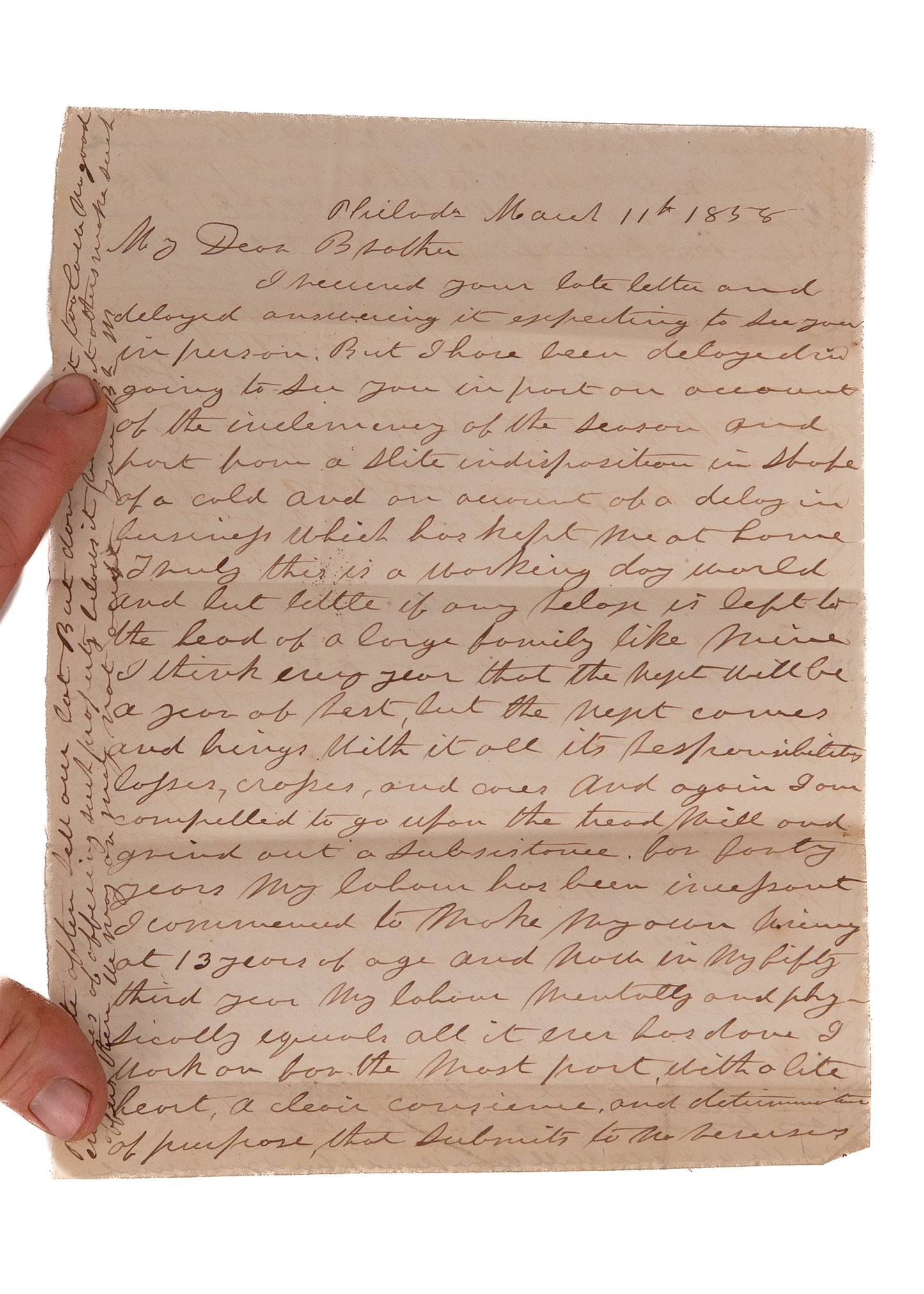1857-1865 REVIVAL & CIVIL WAR. 200pp of Correspondence Whitecar Brothers on Civi War, Prayer Revival, &c.