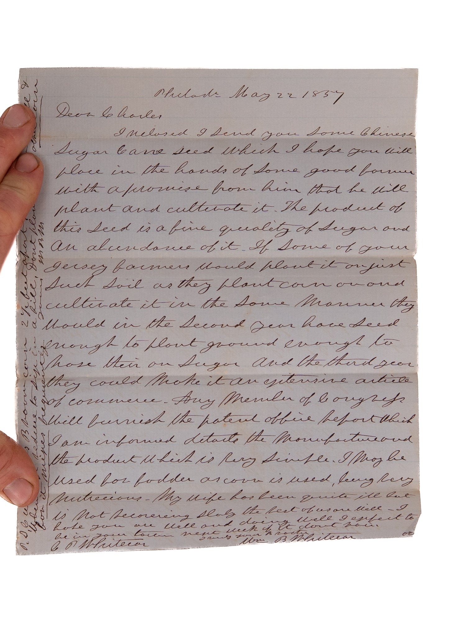 1857-1865 REVIVAL & CIVIL WAR. 200pp of Correspondence Whitecar Brothers on Civi War, Prayer Revival, &c.