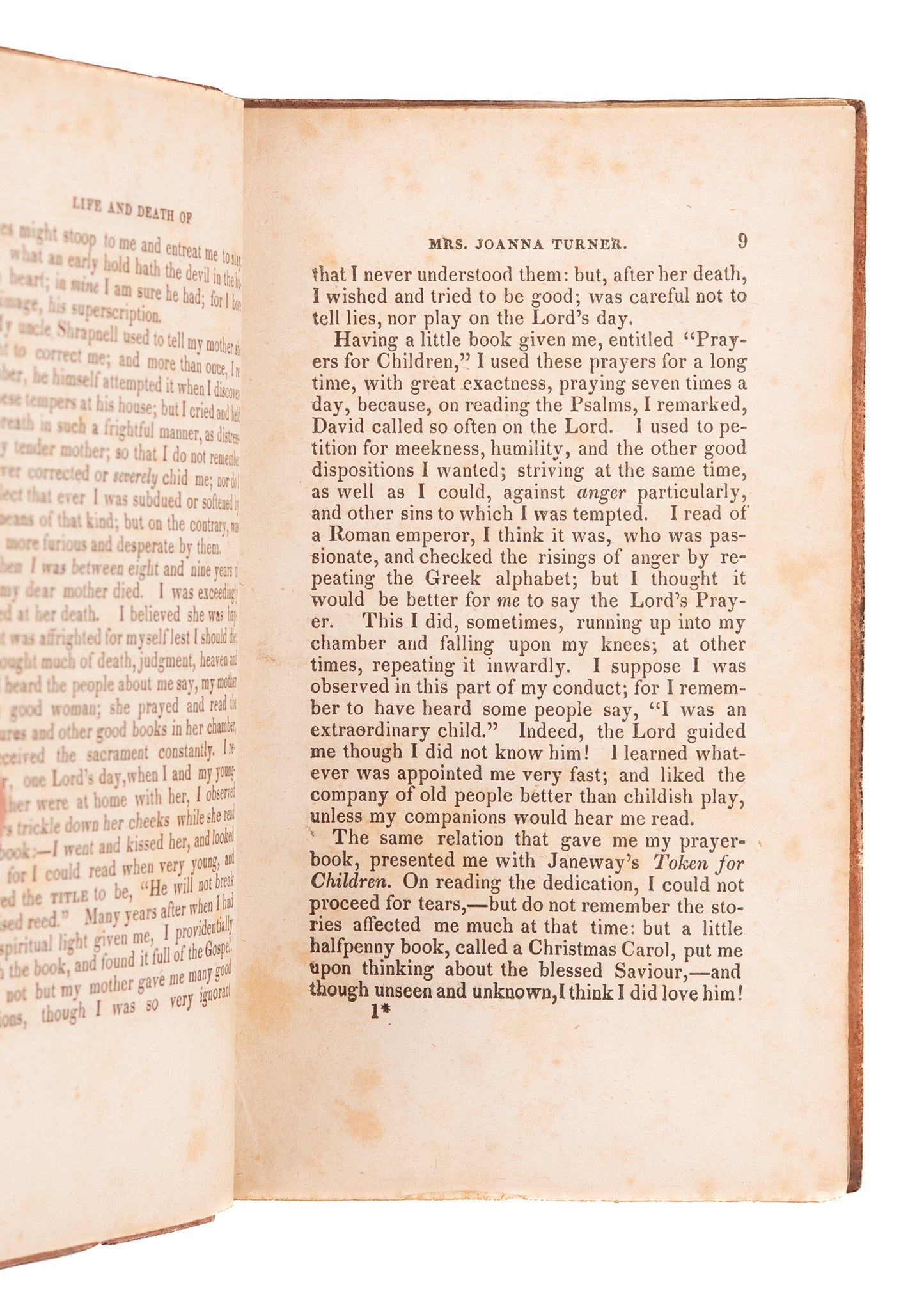 1830 JOANNA TURNER. Memoir of Mrs. Joanna Turner. Rare Methodist Female Preacher of 18th Century.