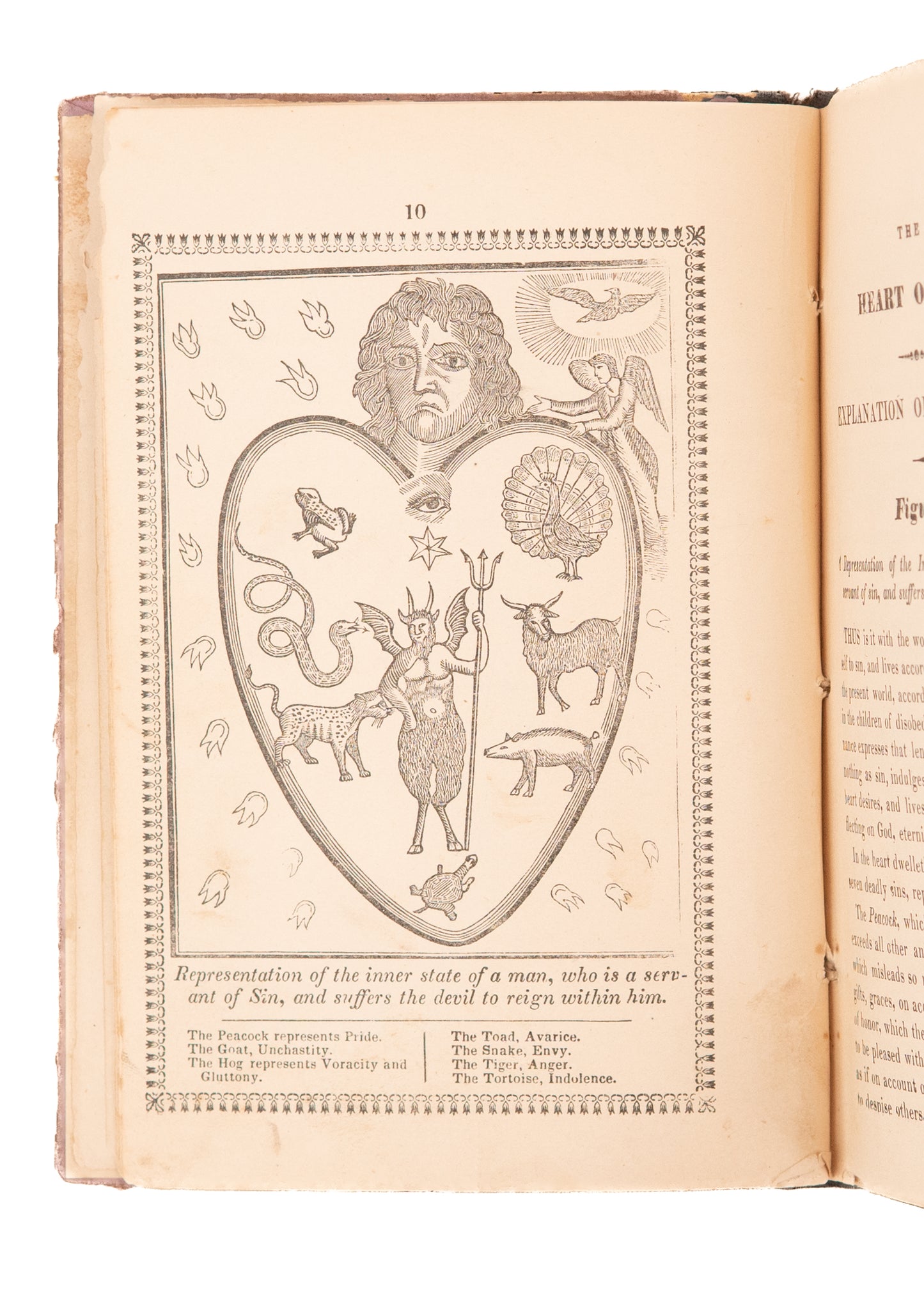 c.1840 ANONYMOUS. The Heart of Man. Either A Temple of God; or the Habitation of Satan