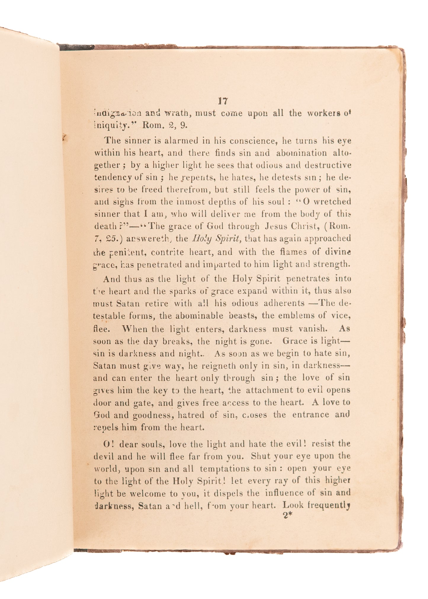 c.1840 ANONYMOUS. The Heart of Man. Either A Temple of God; or the Habitation of Satan