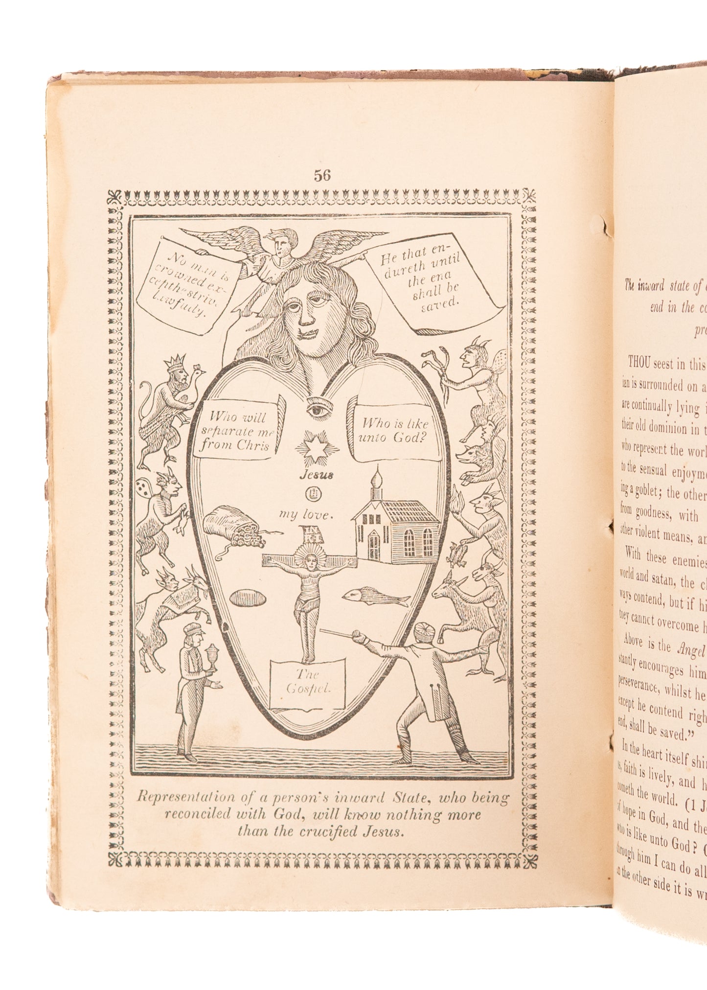 c.1840 ANONYMOUS. The Heart of Man. Either A Temple of God; or the Habitation of Satan