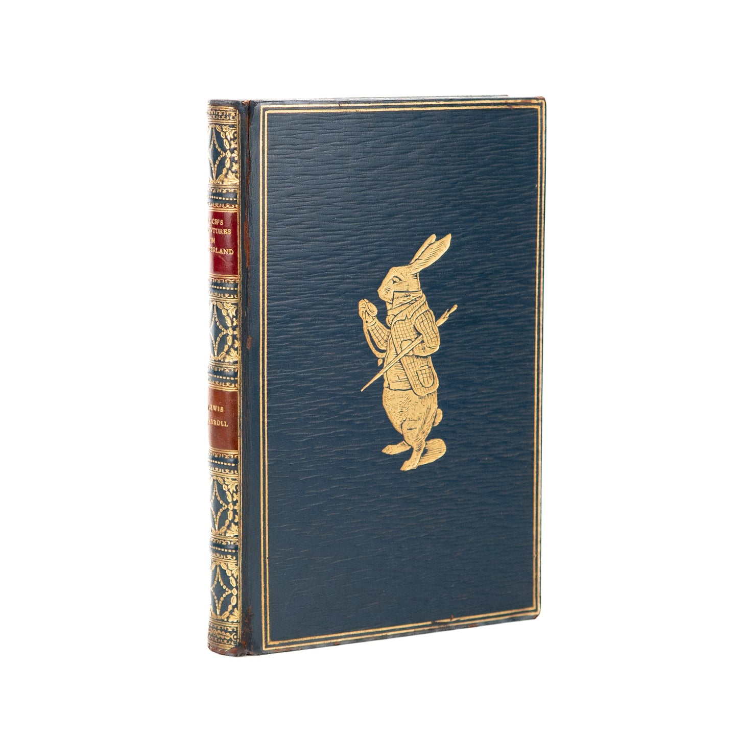 1941 LEWIS CARROLL. Alice's Adventures In Wonderland in Exceptional Riviere Binding.