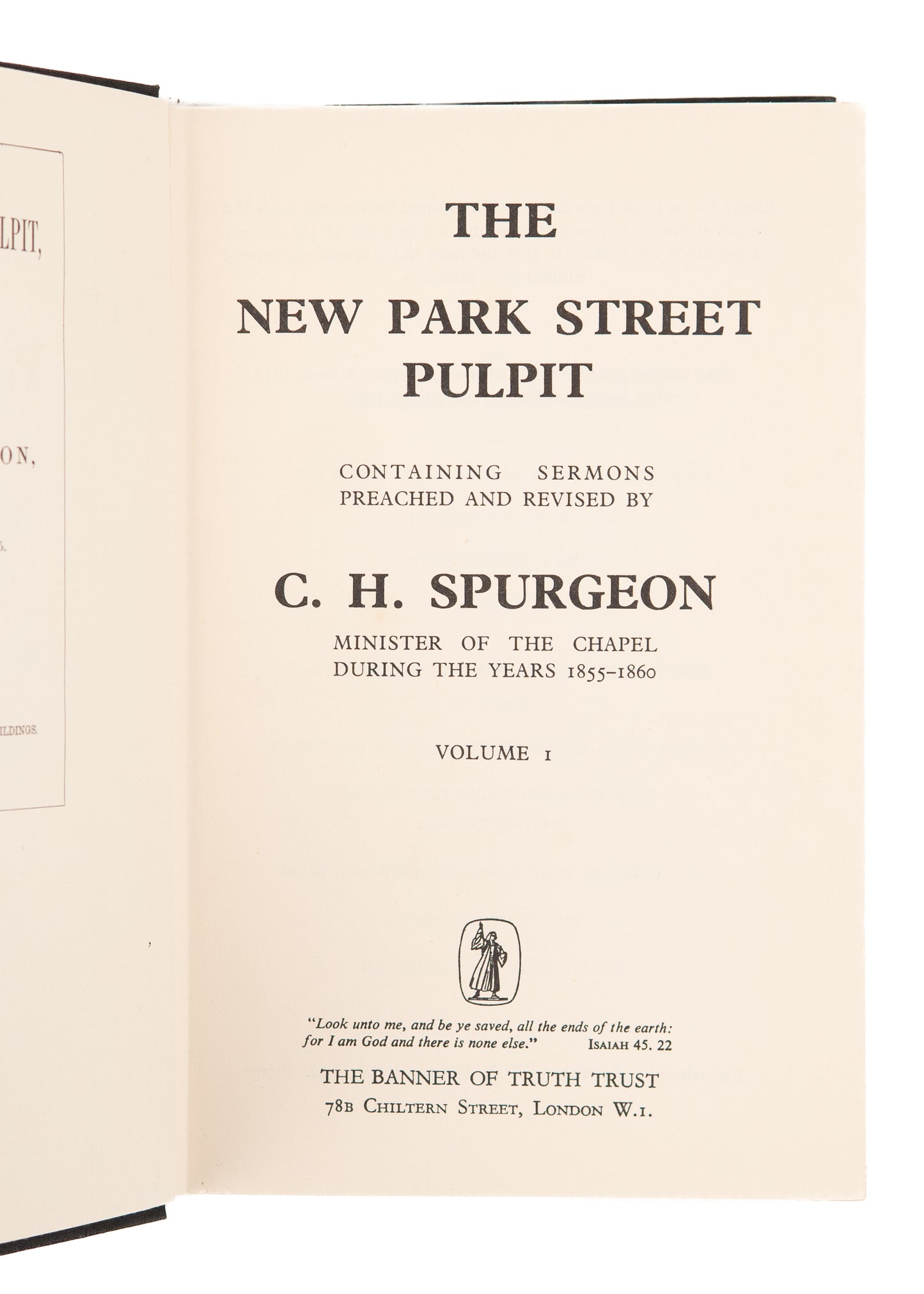 1855. C. H. SPURGEON. The New Park Street Pulpit for 1855.