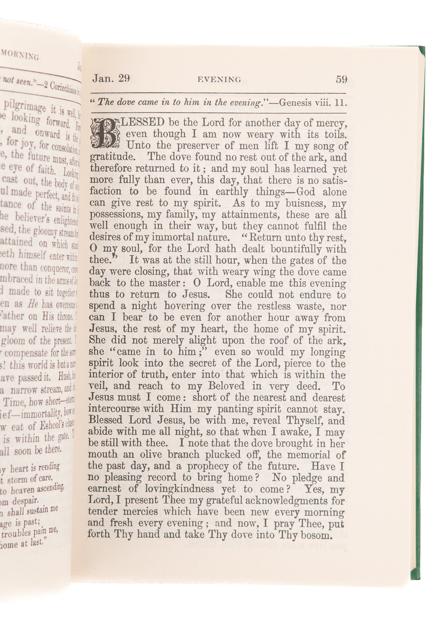 1950. CHARLES HADDON SPURGEON. Morning and Evening. Solid and Clean.