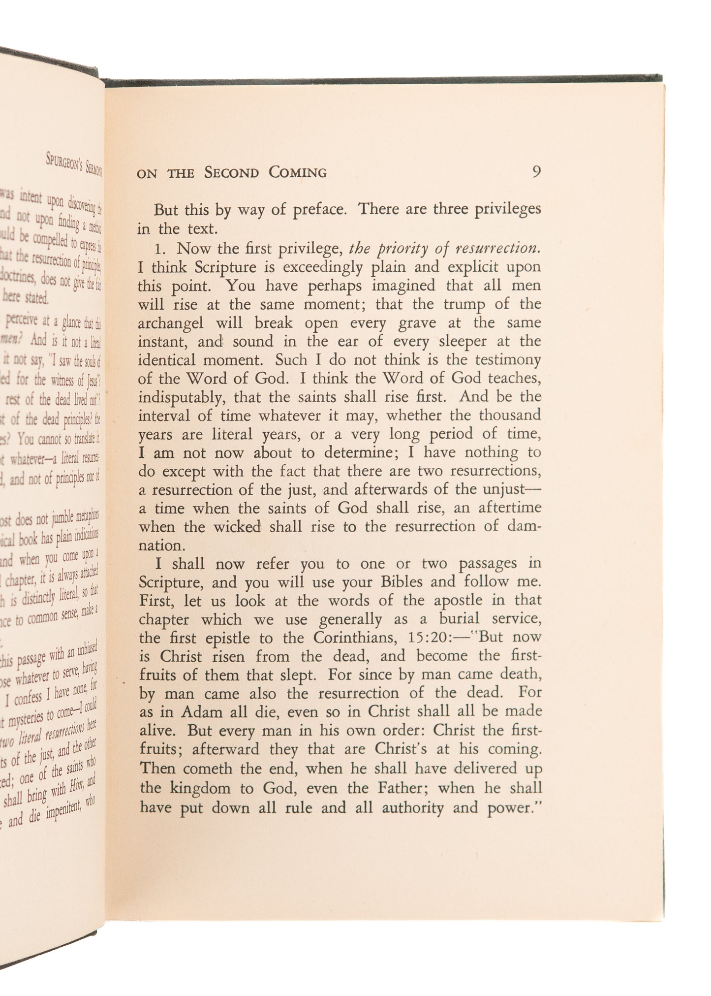 1950 C. H. SPURGEON. Spurgeon's Sermons on the Second Coming.