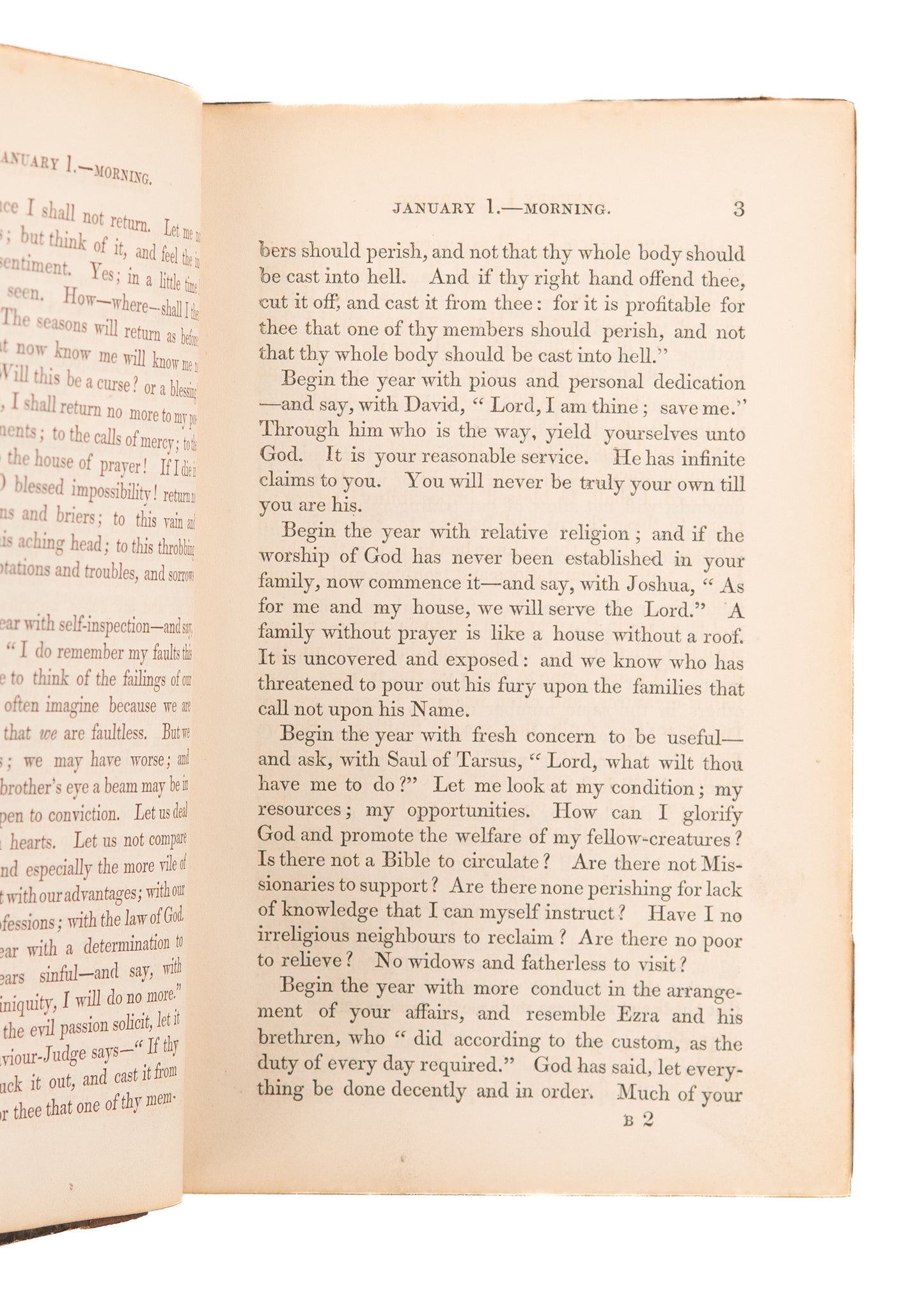 1842 WILLIAM JAY. Morning and Evening Exercises of Devotion. Classic.