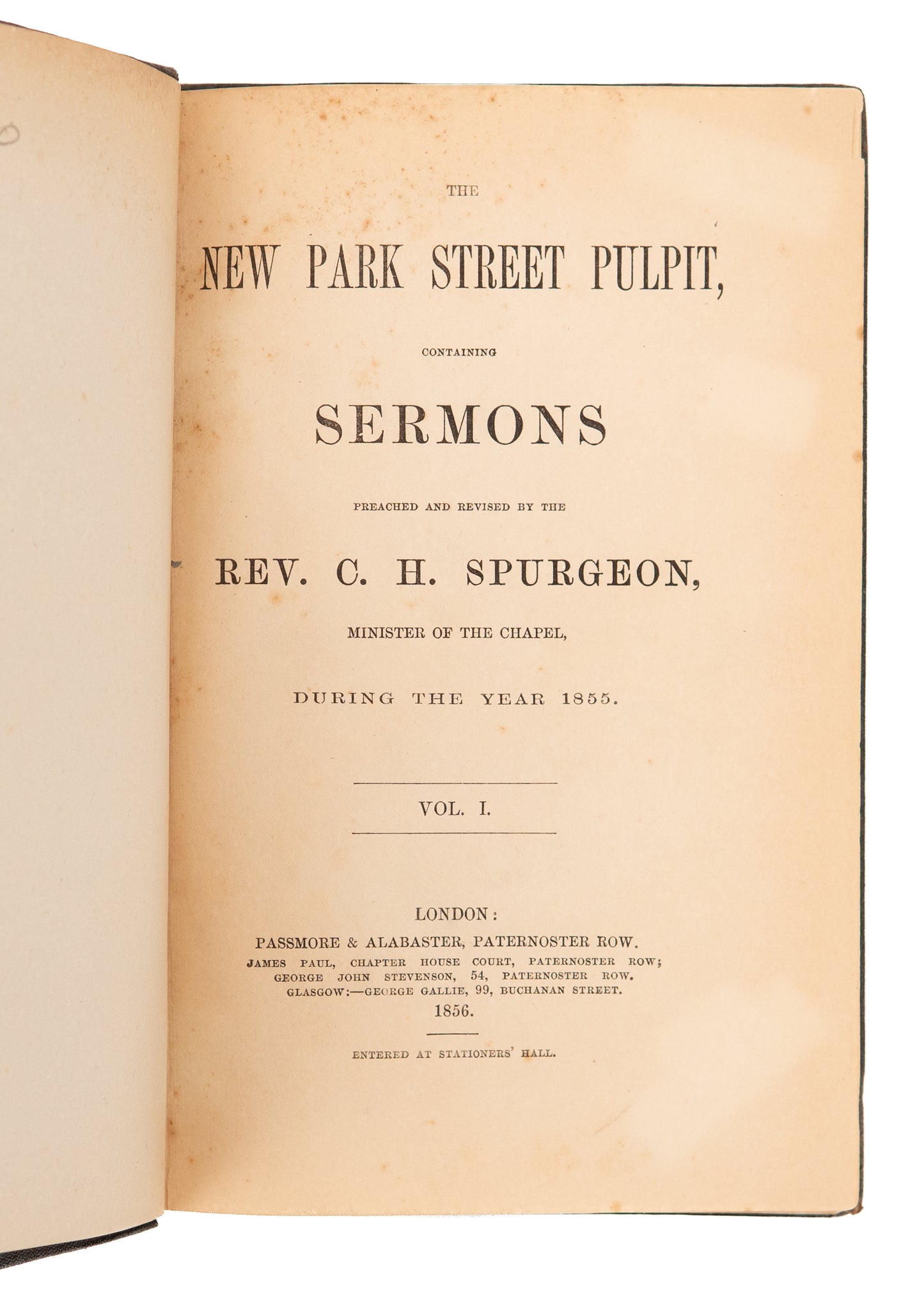 1855-1916 C. H. SPURGEON. A Near-Complete Run of the New Park Street & Metropolitan Tabernacle Pulpits!