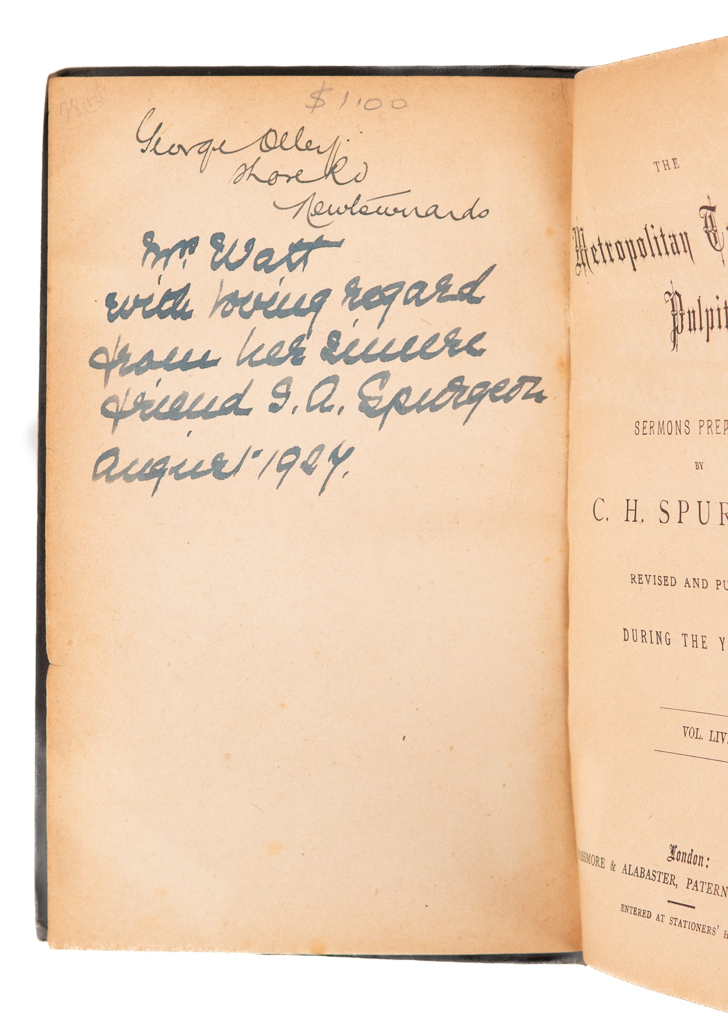 1855-1916 C. H. SPURGEON. A Near-Complete Run of the New Park Street & Metropolitan Tabernacle Pulpits!