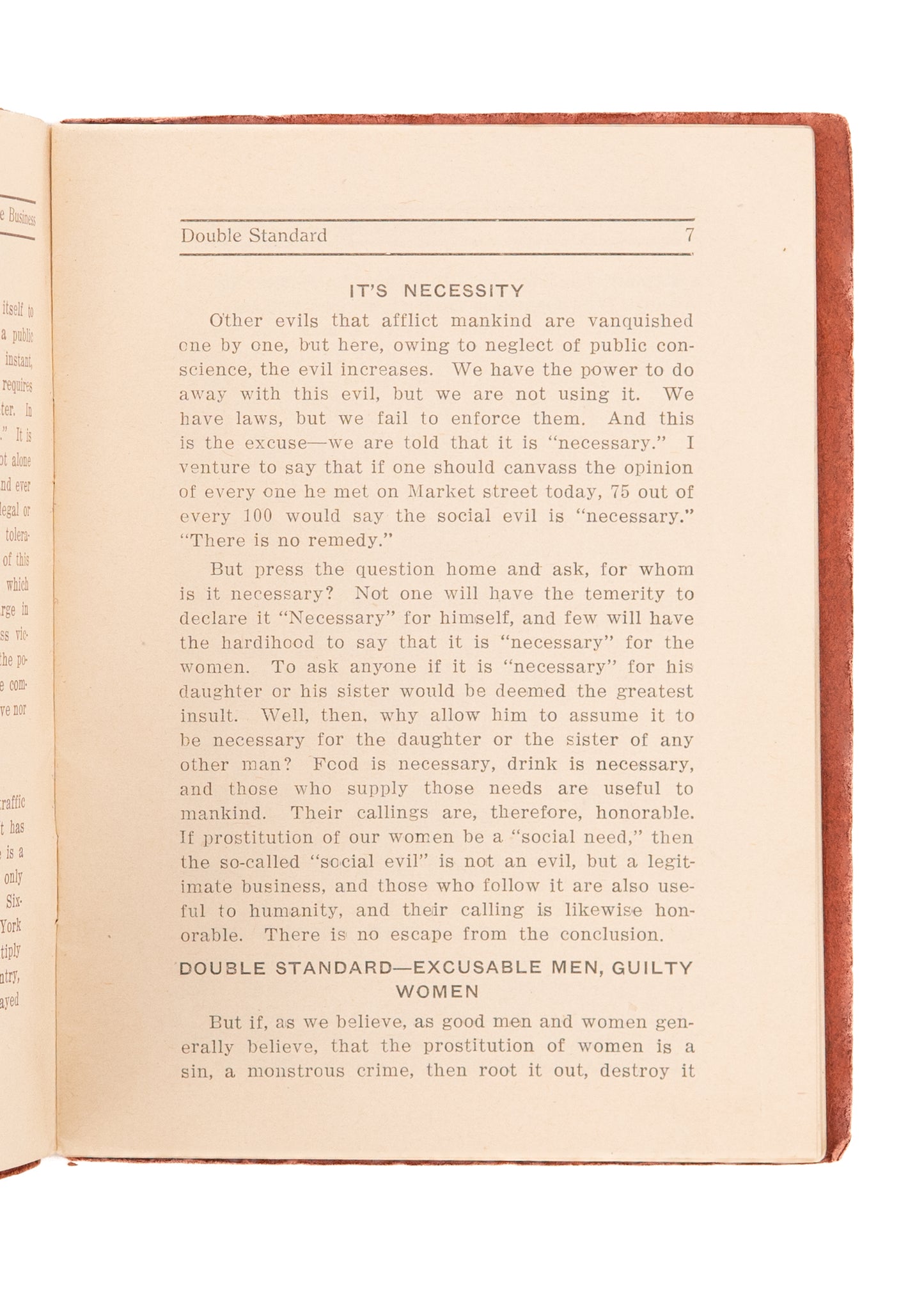 1913 SEX-TRAFFICKING & PROSTITUTION. The White Slave Business and the Social Evil.