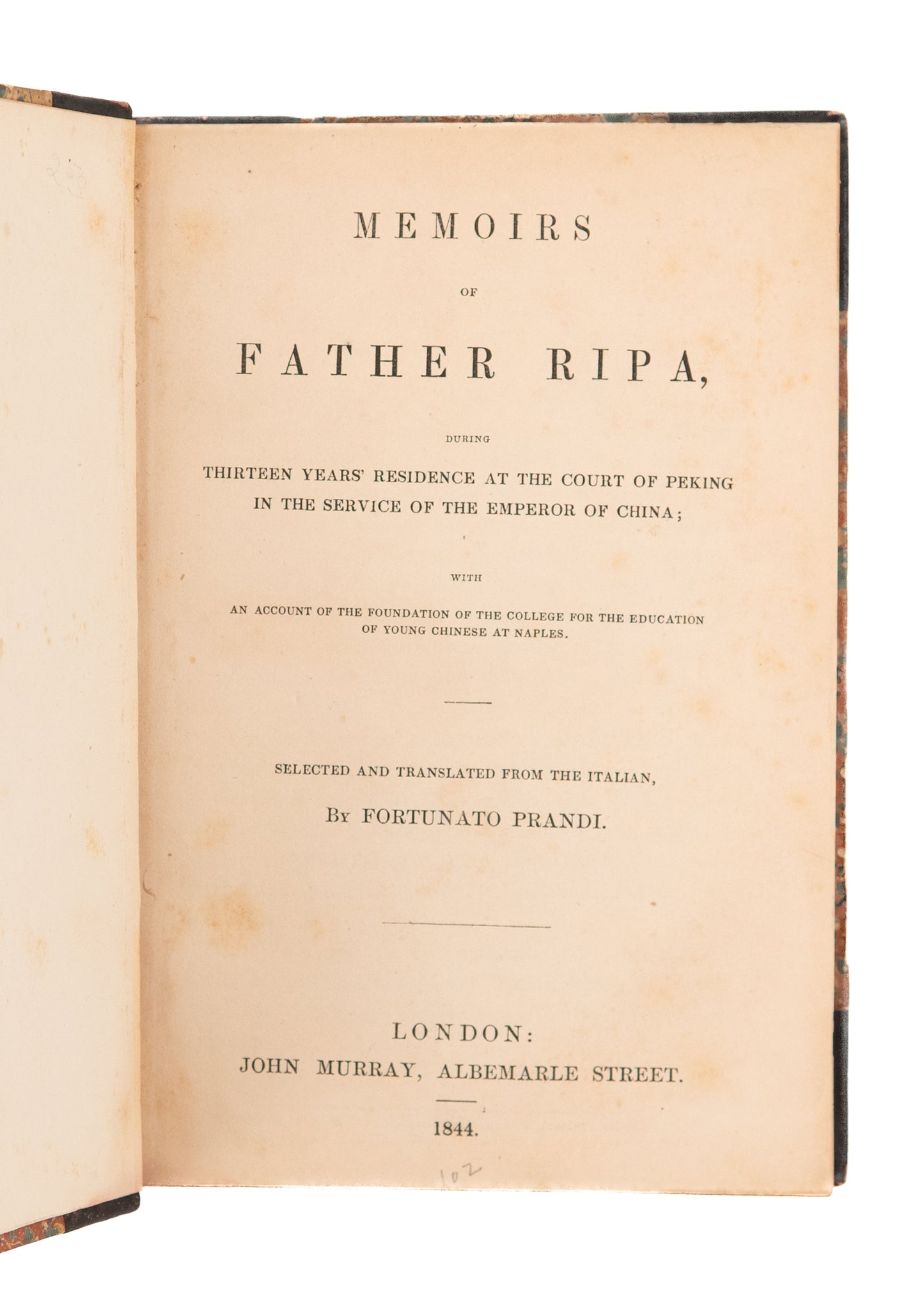 1844 & 1845 SLAVES IN JAMAICA. Two Works in One. Slavery in Jamaica - And Early Work on China. Both Rare.