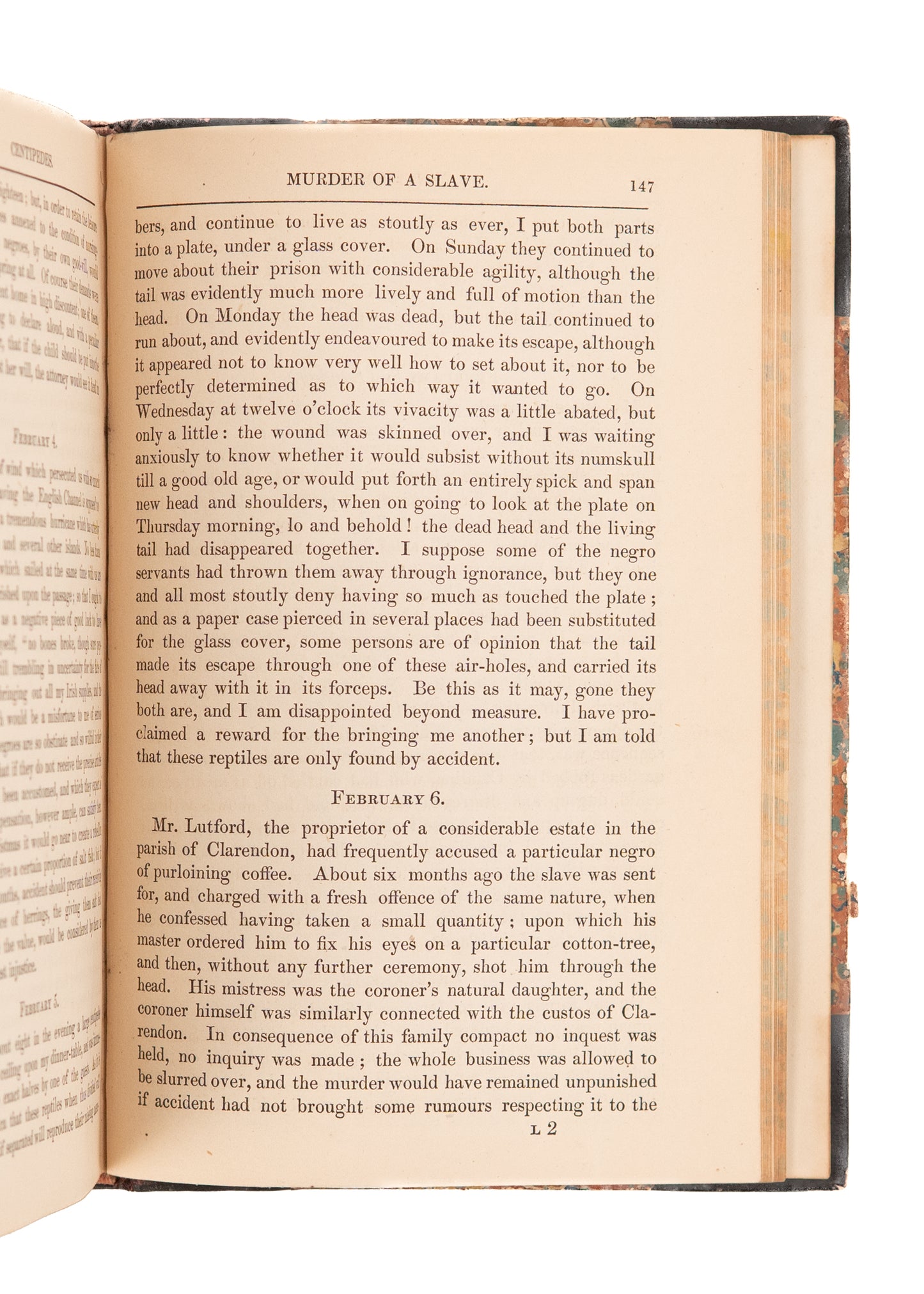 1844 & 1845 SLAVES IN JAMAICA. Two Works in One. Slavery in Jamaica - And Early Work on China. Both Rare.