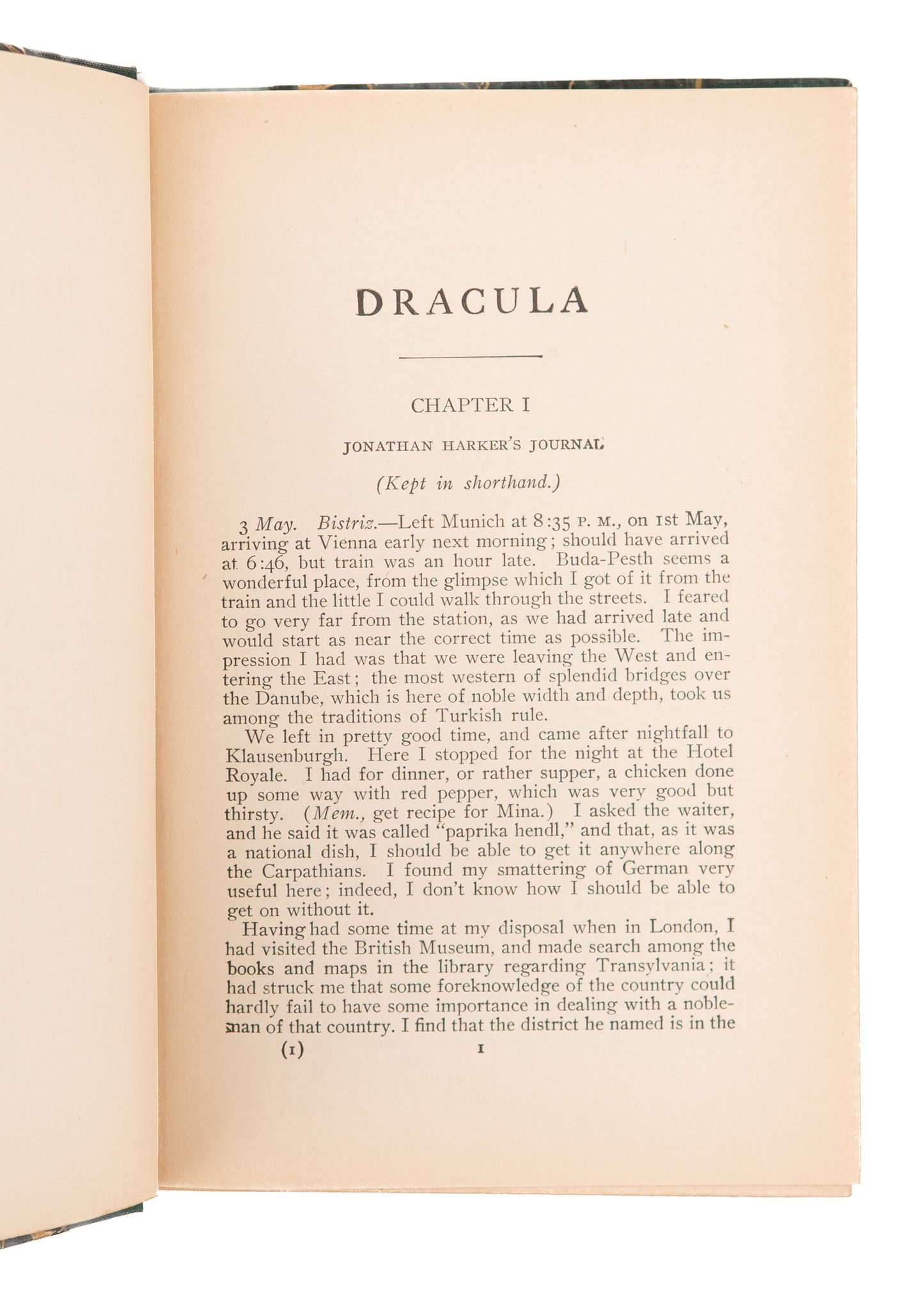 1903 BRAM STOKER. Dracula. Superbly Crisp "Masterpieces of Modern Fiction" Edition.