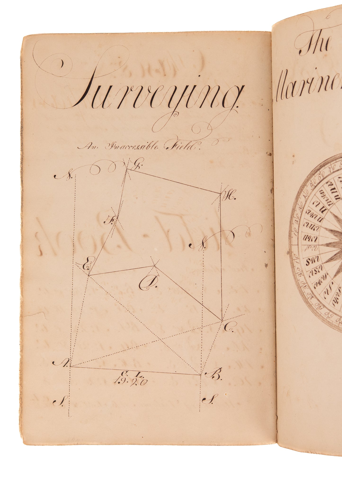 c.1790's SURVEYING MSS. 70pp Manuscript on Surveying Methods by Revolutionary War Veteratn
