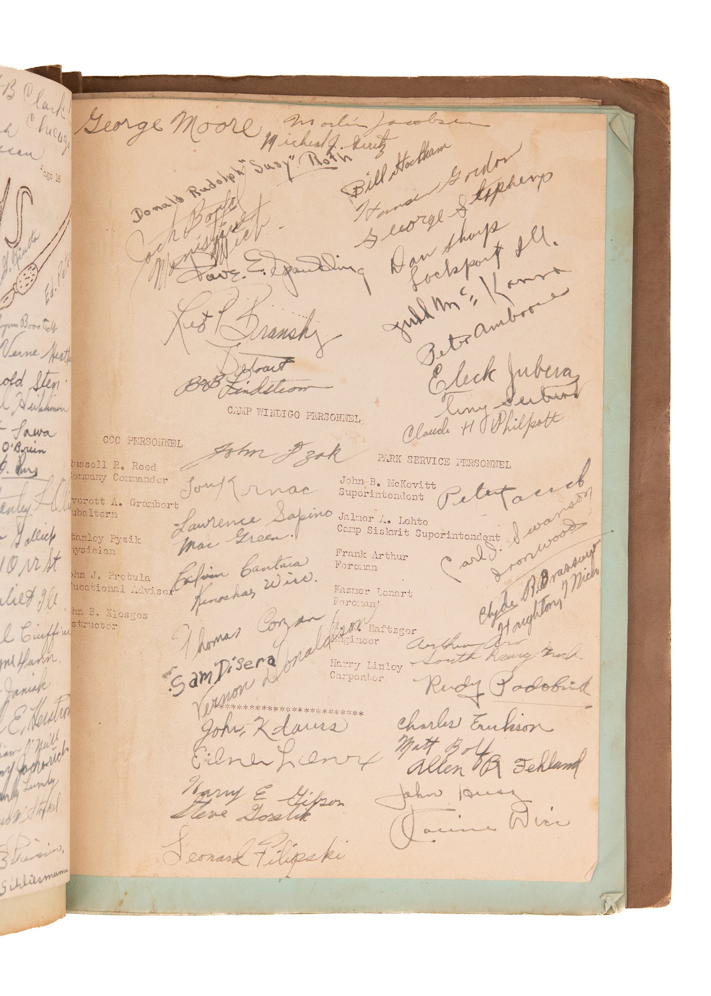 1940 CIVILIAN CONSERVATION CORPS. 5 Mimeographed Periodicals from Isle Royal Youth Work Camp.