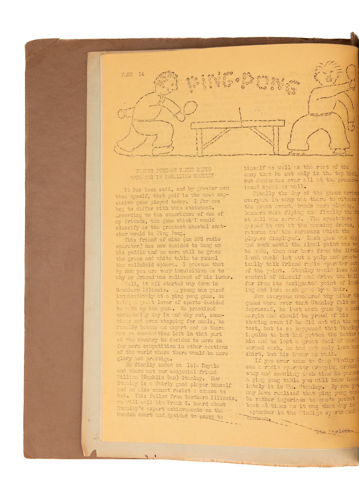 1940 CIVILIAN CONSERVATION CORPS. 5 Mimeographed Periodicals from Isle Royal Youth Work Camp.