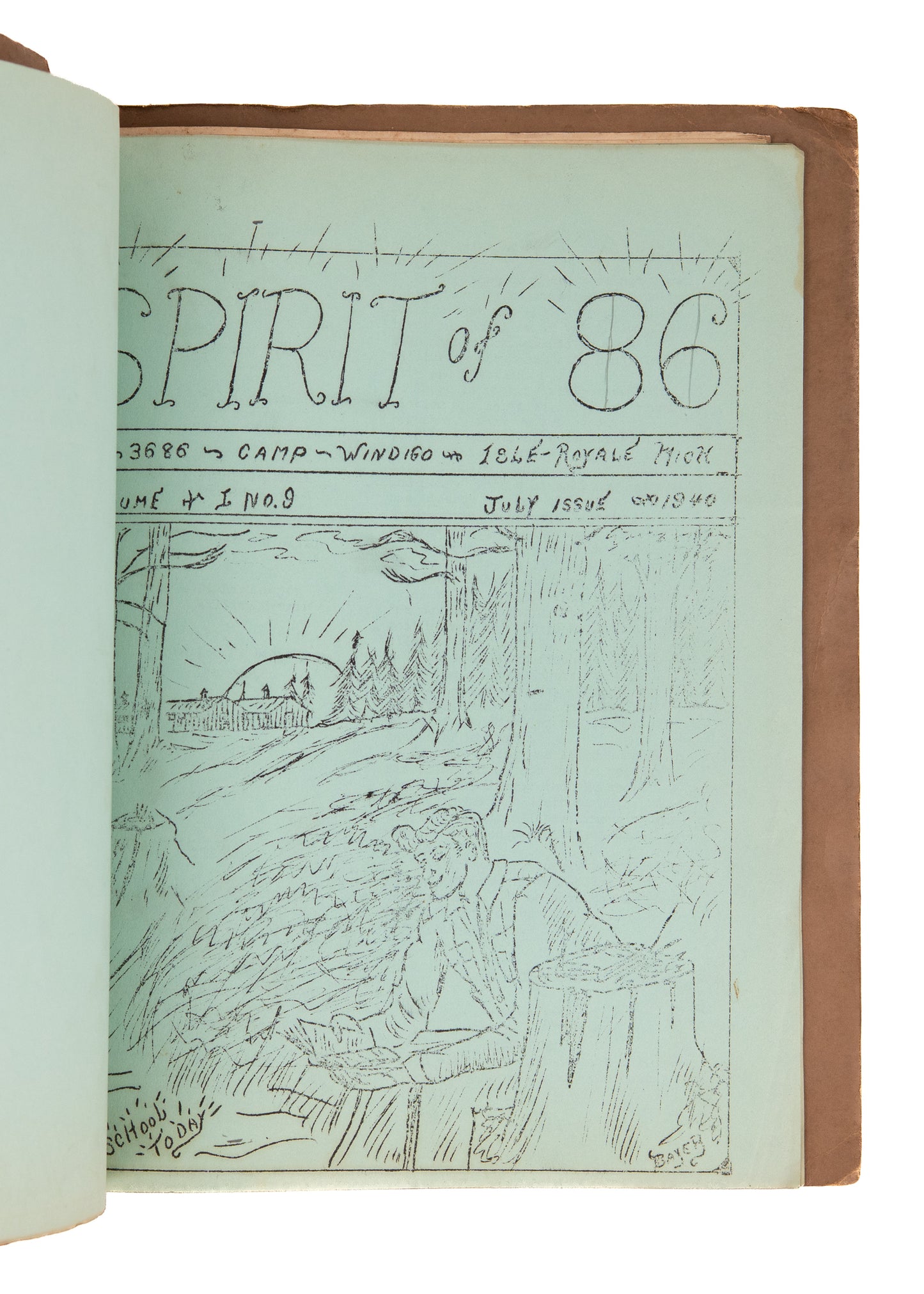 1940 CIVILIAN CONSERVATION CORPS. 5 Mimeographed Periodicals from Isle Royal Youth Work Camp.