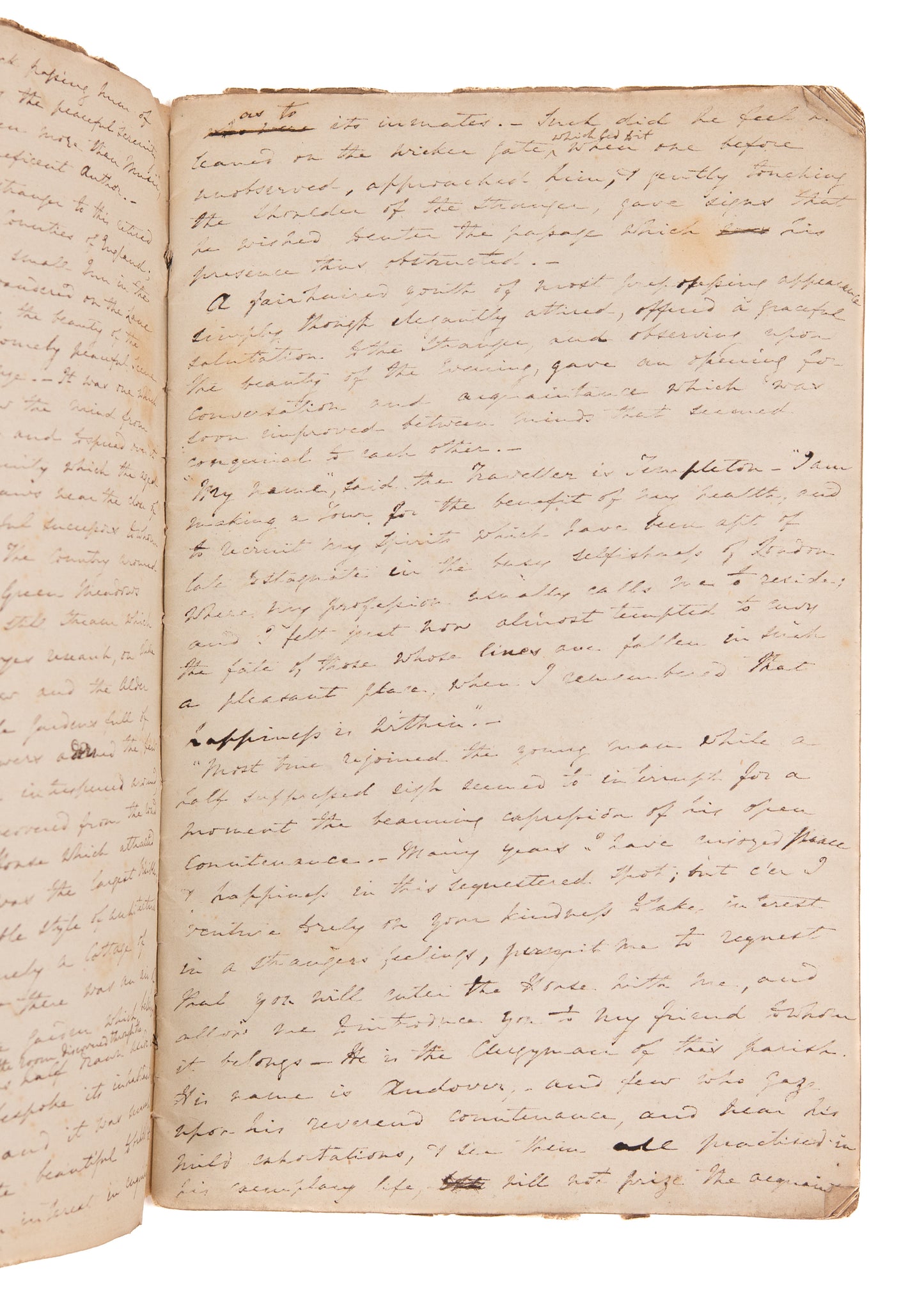 1824 UNPUBLISHED 35pp MSs. A Tale Inducing Christians to Care for Orphans of Industrial Revolution.