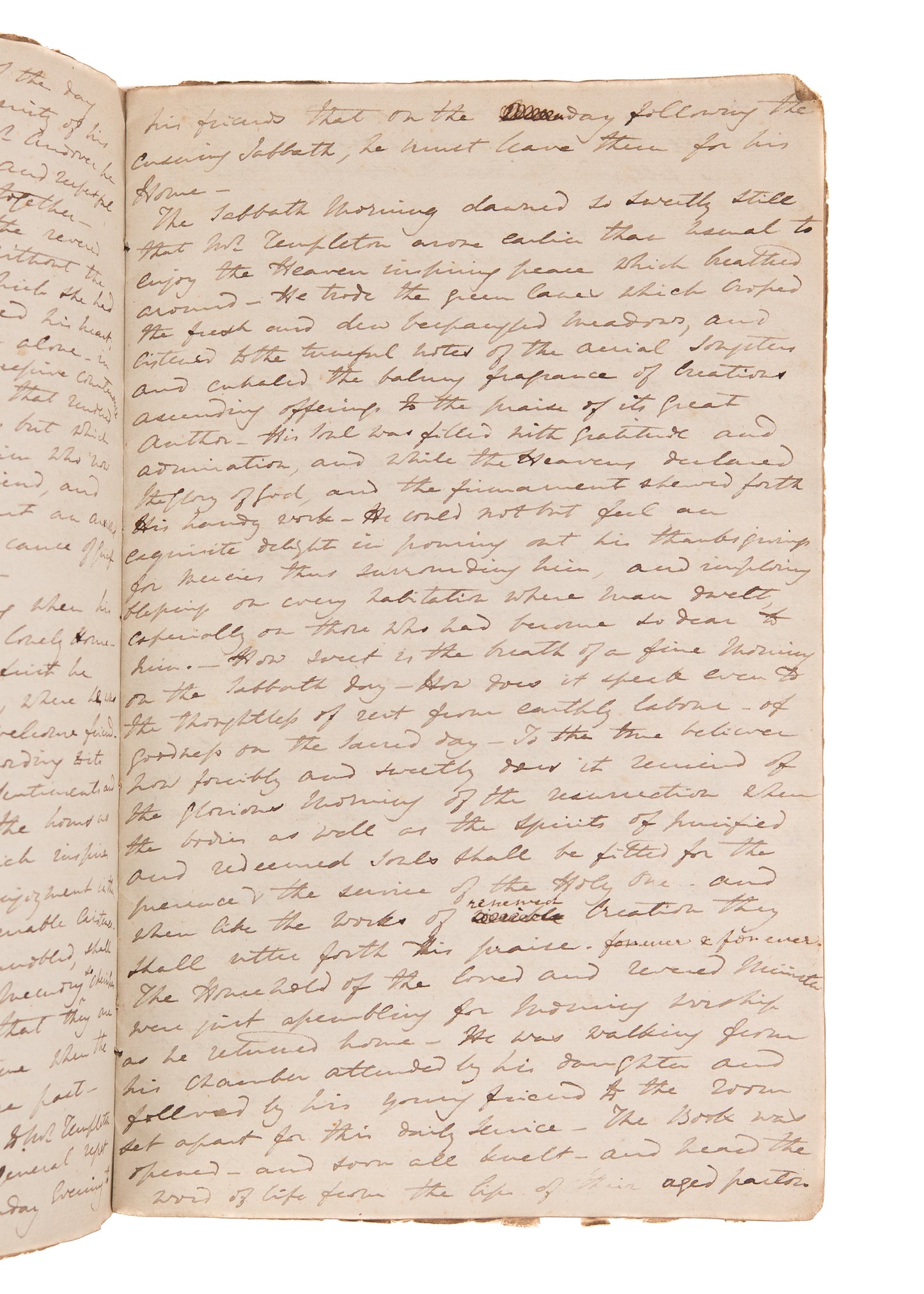 1824 UNPUBLISHED 35pp MSs. A Tale Inducing Christians to Care for Orphans of Industrial Revolution.