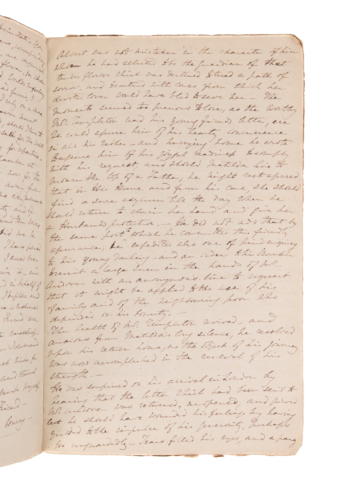 1824 UNPUBLISHED 35pp MSs. A Tale Inducing Christians to Care for Orphans of Industrial Revolution.