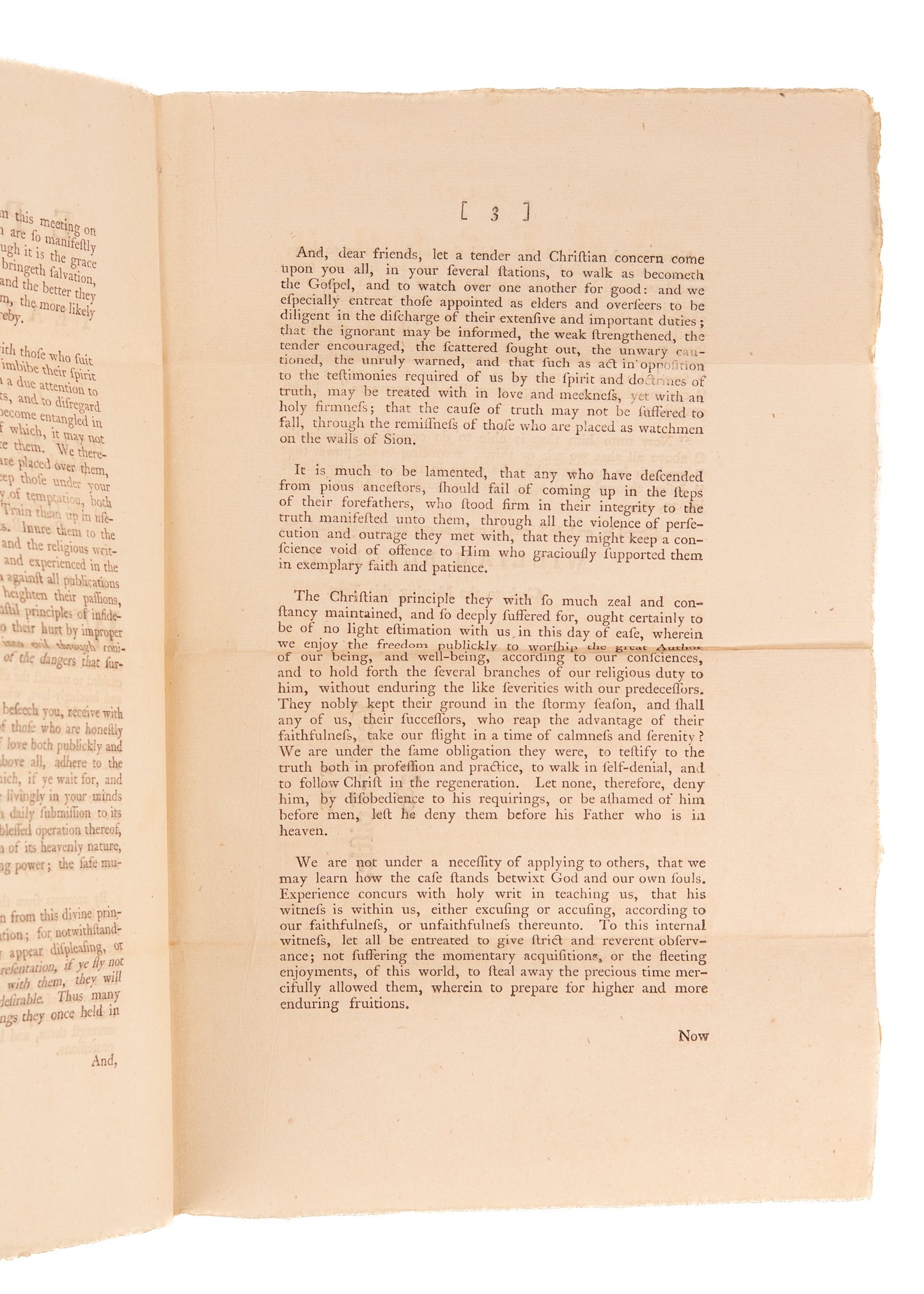 1780 AMERICAN REVOLUTION & QUAKERS. Quakers Urged to Chose the Ancient Way over Patriotism & Nationalism
