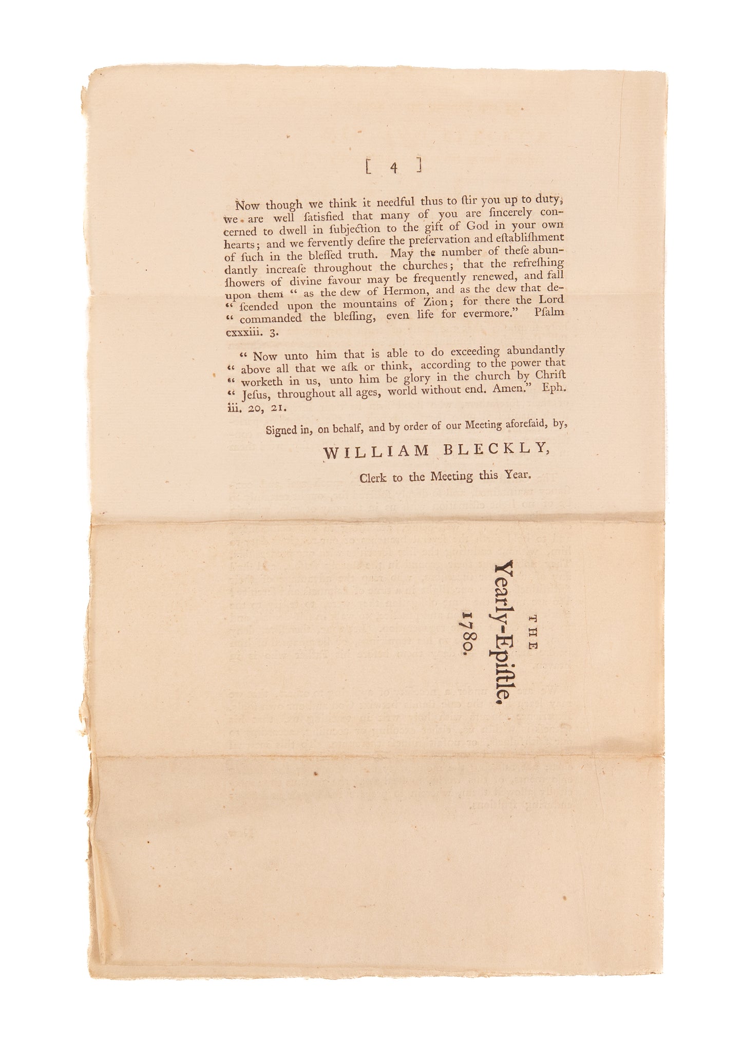 1780 AMERICAN REVOLUTION & QUAKERS. Quakers Urged to Chose the Ancient Way over Patriotism & Nationalism