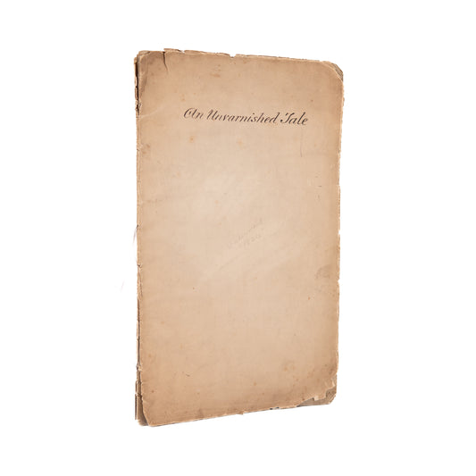 1824 UNPUBLISHED 35pp MSs. A Tale Inducing Christians to Care for Orphans of Industrial Revolution.