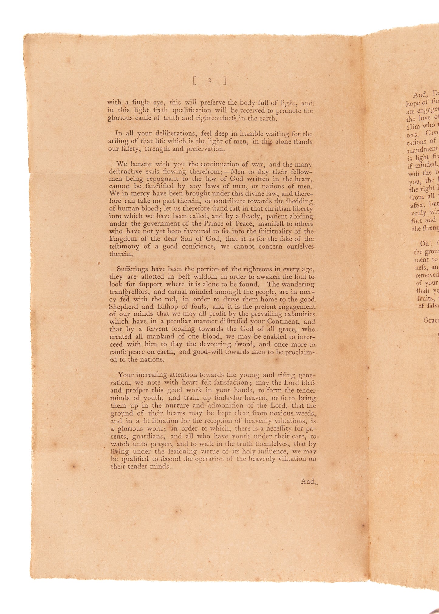 1780 AMERICAN REVOLUTION & ABOLITIONISM. Persecuted Quakers Still Find Time to Advocate for Abolition in America.