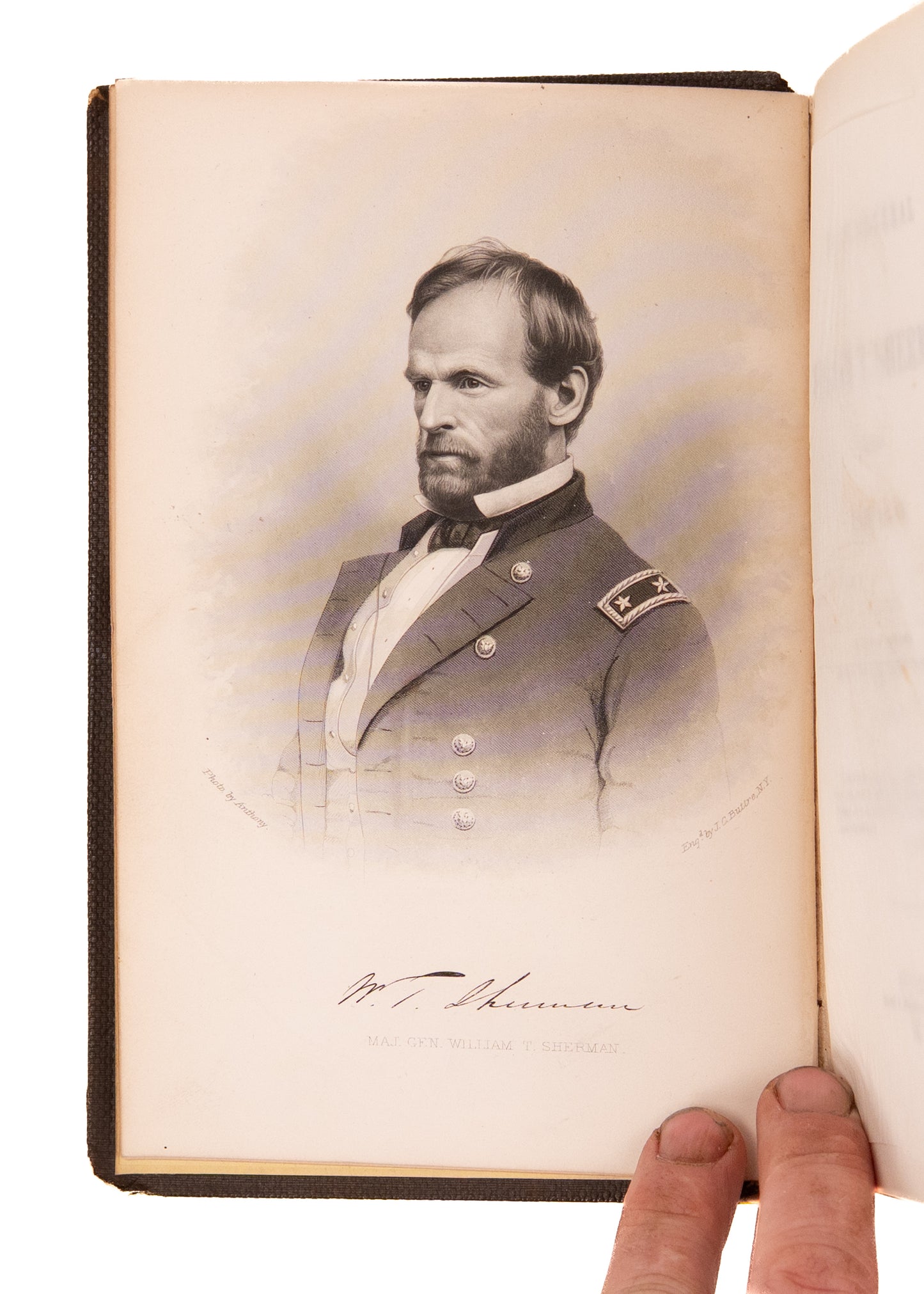 1865 WILLIAM TECUMSEH SHERMAN. HIs Personal Copy of Earliest Full Biography after Civil War.