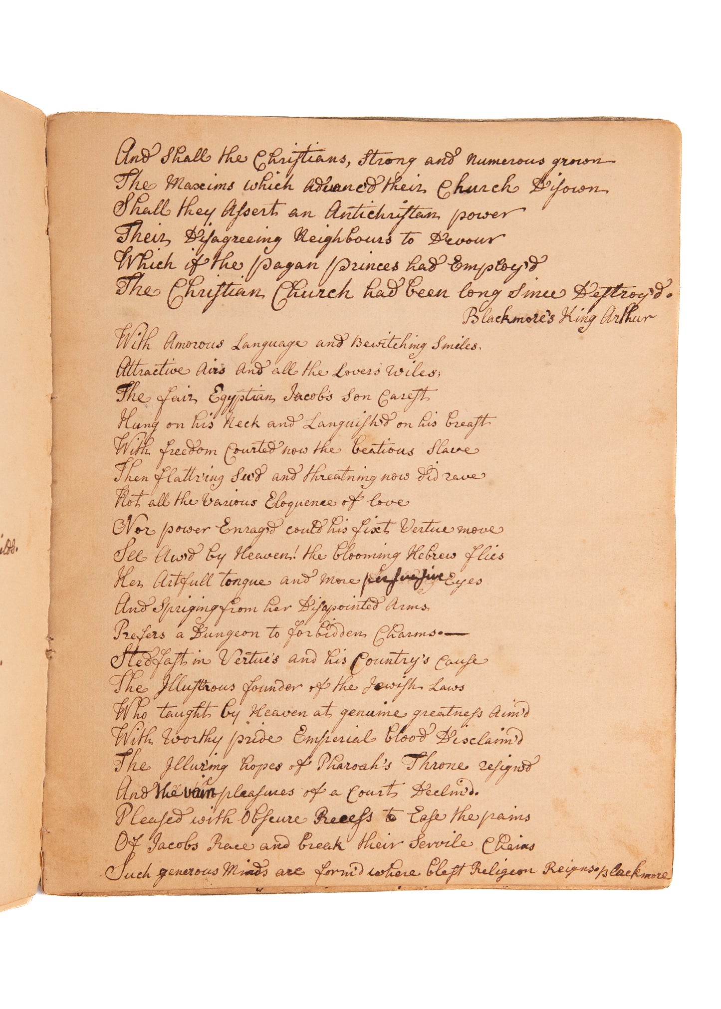 1775 QUAKER MSs. Fine 17pp Commonplace Addressing Outbreak of American Revolution.