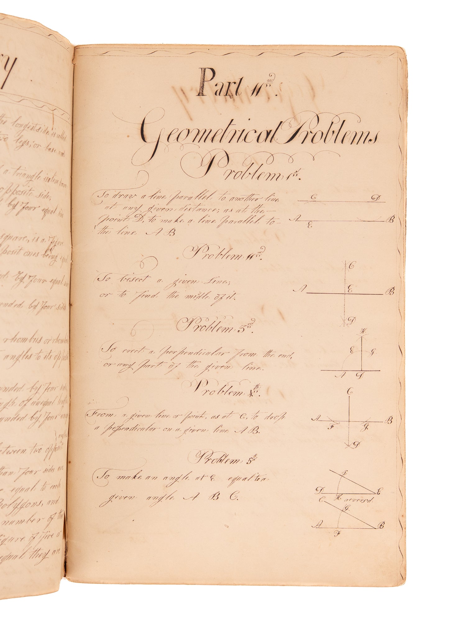 c.1790's SURVEYING MSS. 70pp Manuscript on Surveying Methods by Revolutionary War Veteratn