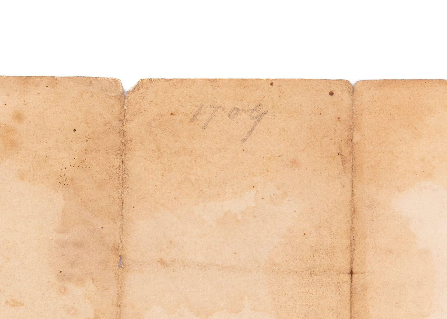 1709 JAMES LOGAN / WILLIAM PENN. Manuscript Land Patent for Chester County, Pennsylvania.