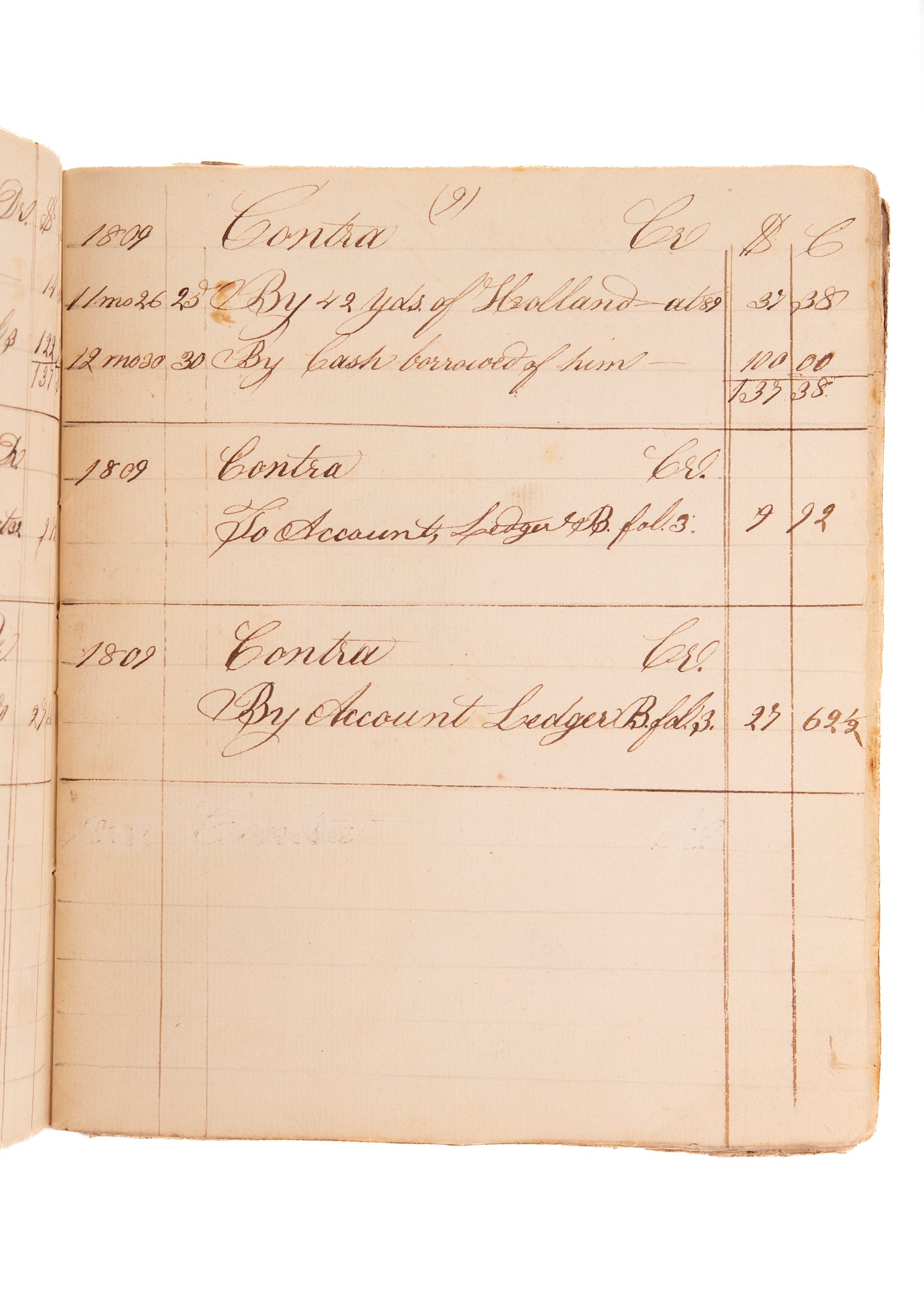 1809 GARDEN & RECIPE MSs. Pennsylvania Recipes for Bread Pudding, Custard, Sugar Cake, etc.