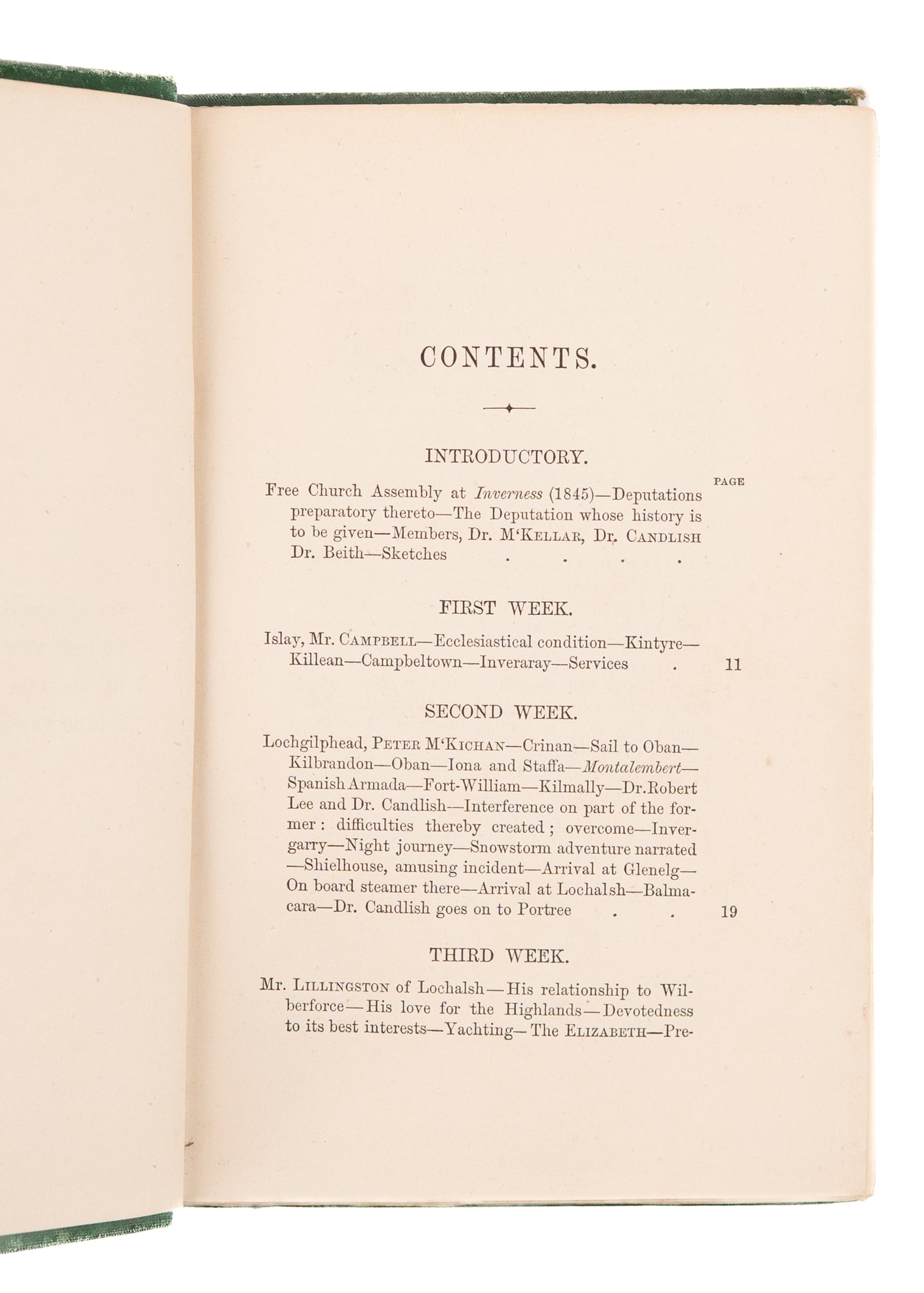 1874 ROBERT S CANDLISH. Three Weeks in the Highlands. Adventism, Scottish Revival, Disruption.