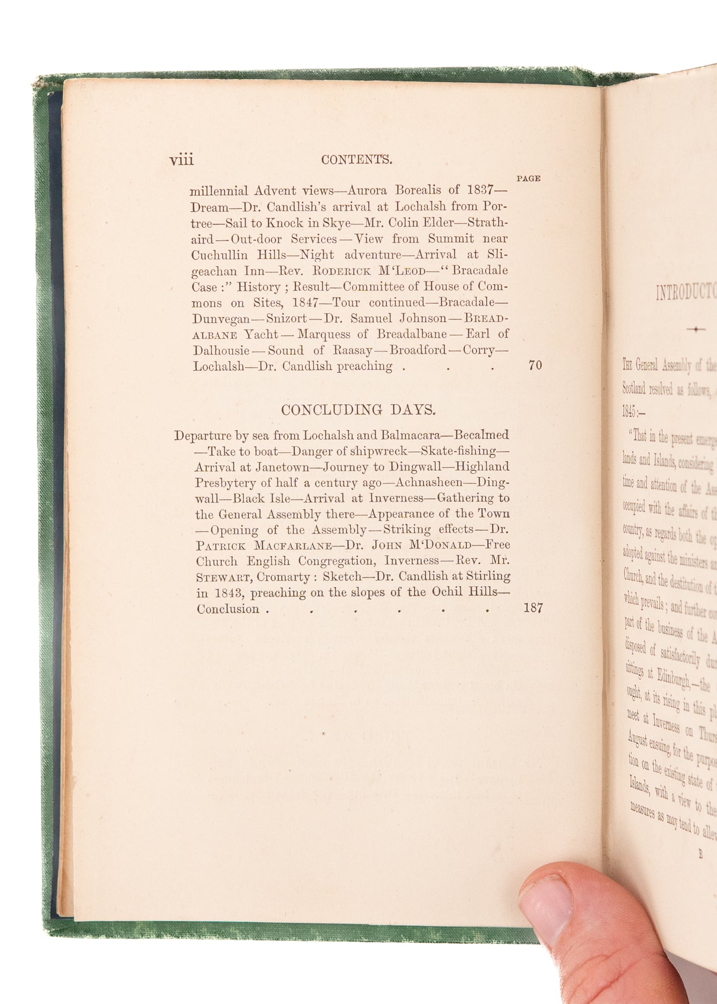 1874 ROBERT S CANDLISH. Three Weeks in the Highlands. Adventism, Scottish Revival, Disruption.