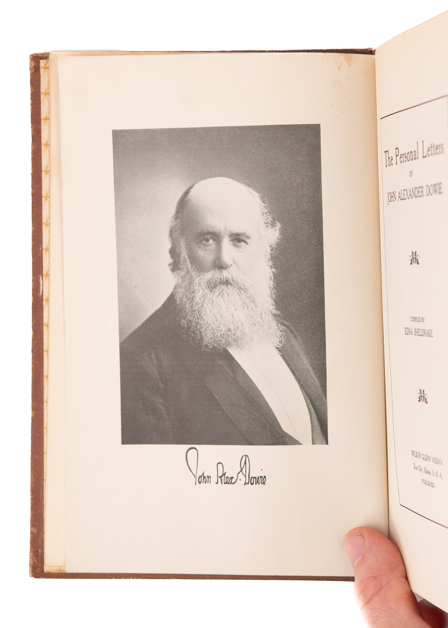 1912 JOHN ALEXANDER DOWIE. The Personal Letters of John Alexander Dowie. Flat-Earth Provenance!