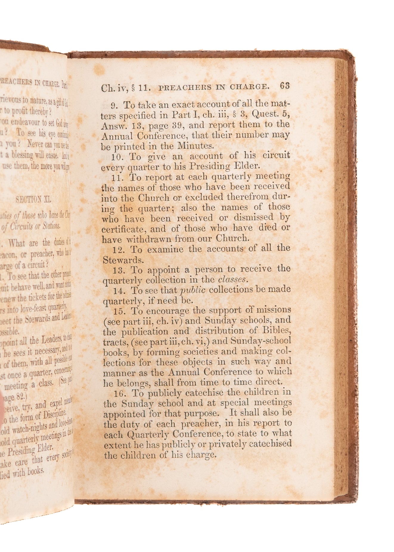 1856 SLAVERY & METHODISM. The Doctrines and Discipline of the Methodist Episcopal Church.