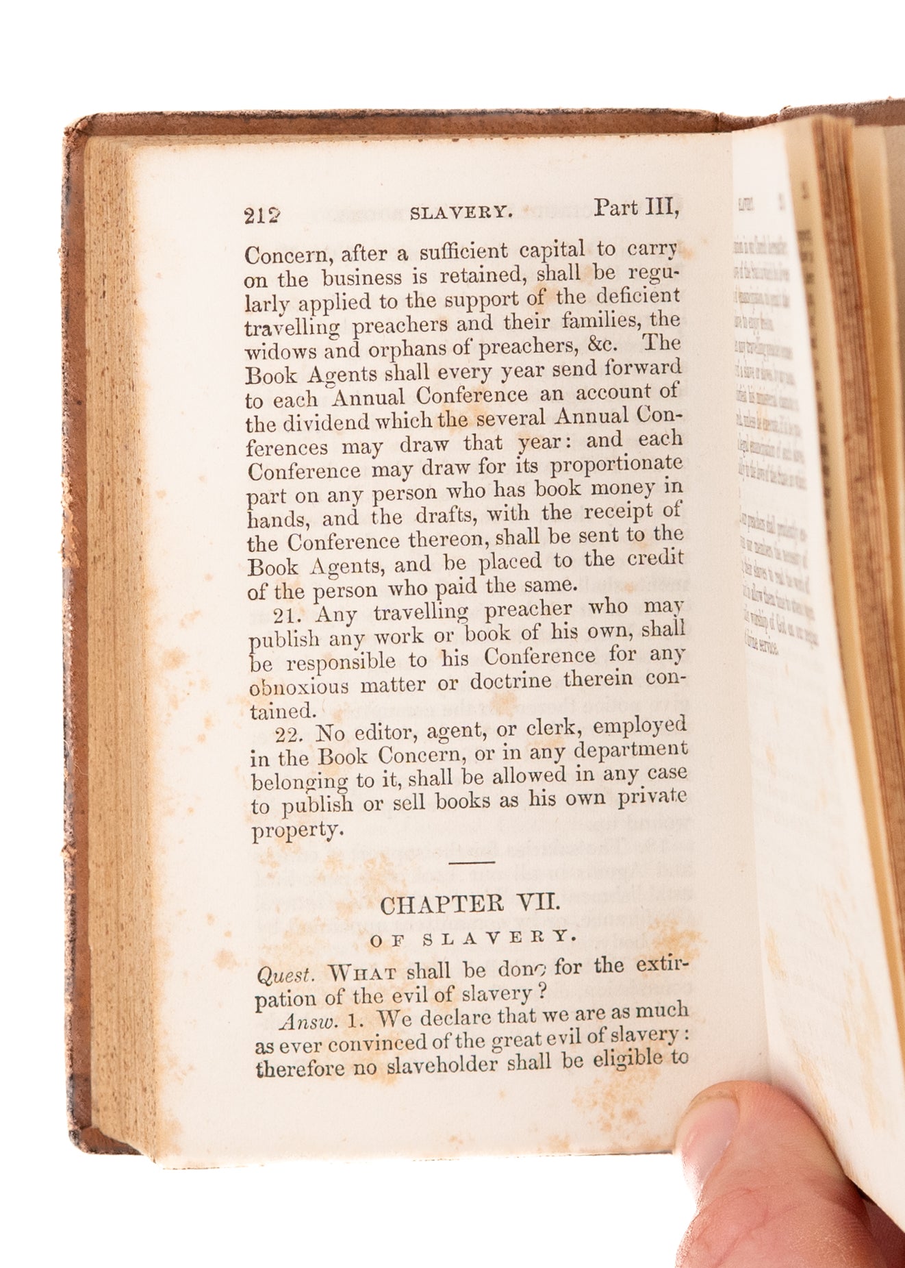 1856 SLAVERY & METHODISM. The Doctrines and Discipline of the Methodist Episcopal Church.