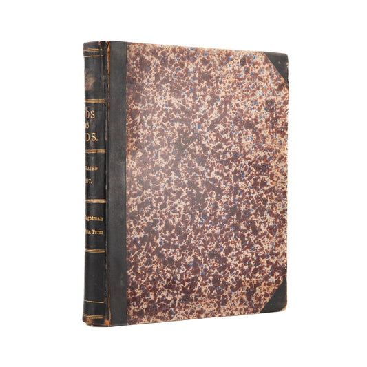 1858 GEORGE WASHINGTON. Rare Illuminated Imprint of his "Farewell Address" in a Period Sammelband.